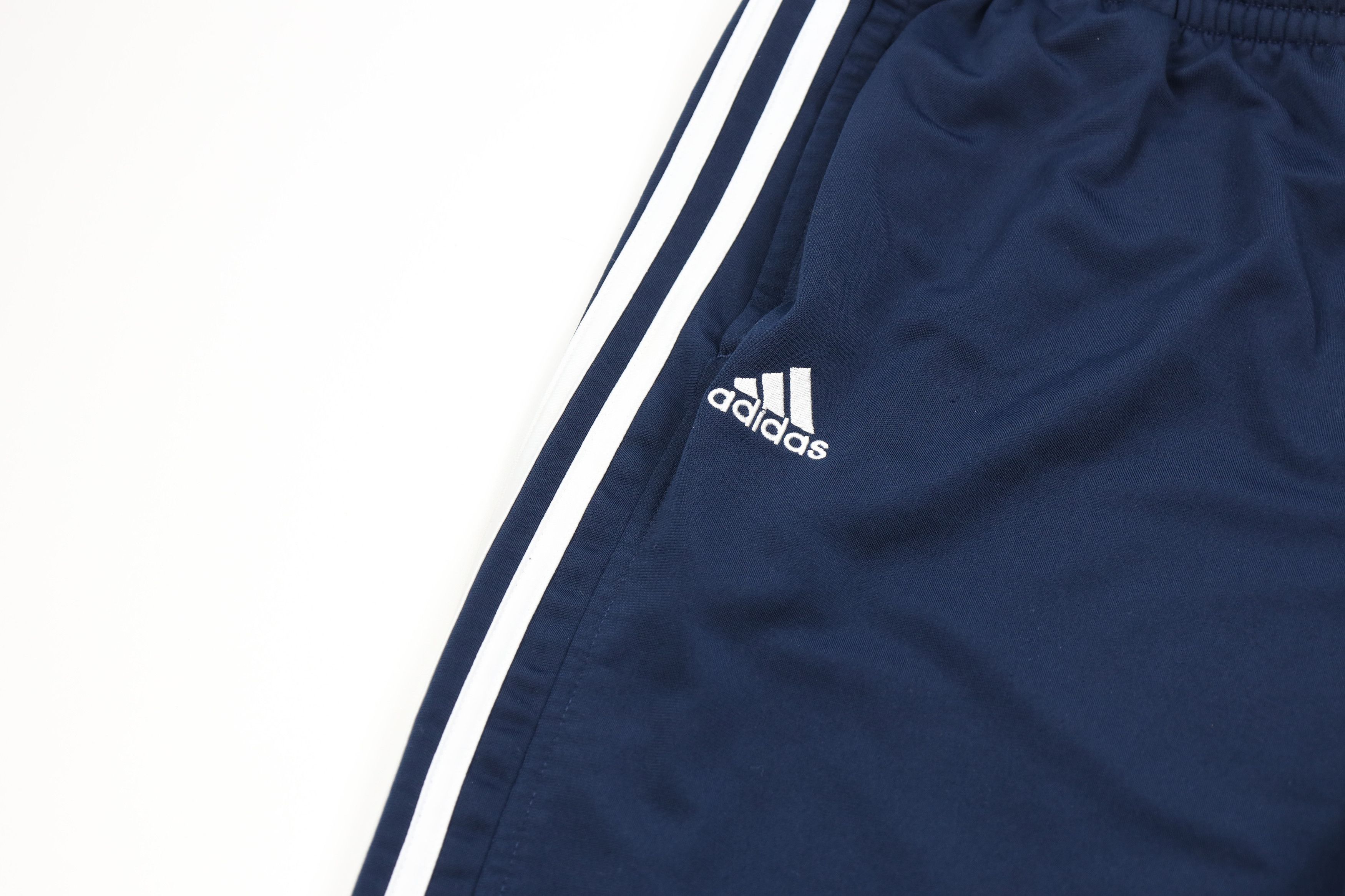 Adidas × Vintage Vintage Adidas Out Striped Wide Leg Sweatpants Pants Blue Size US 38 / EU 54 - 5 Thumbnail