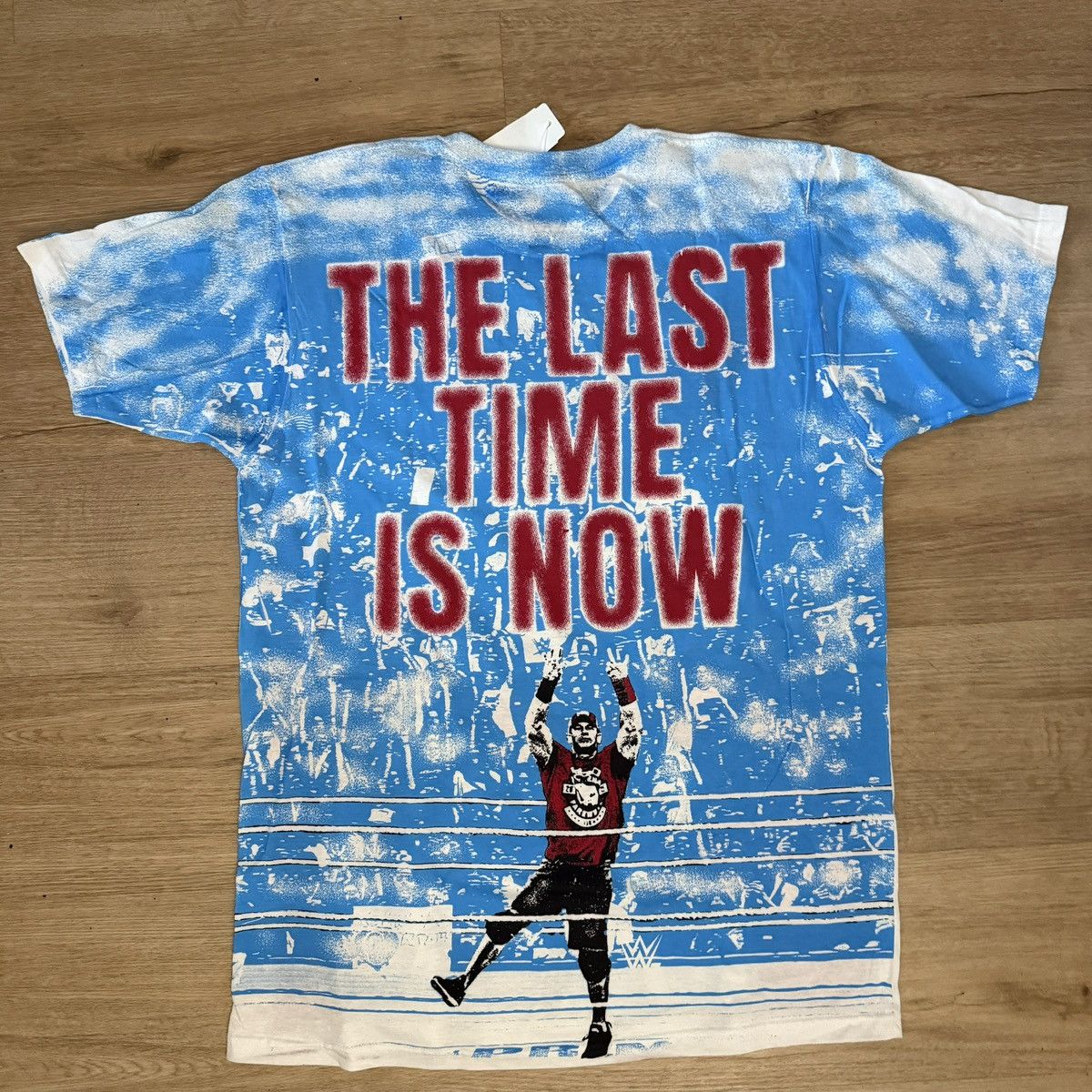 WWE 2025 Retirement John Cena AOP Shirt L Last Time Is Now