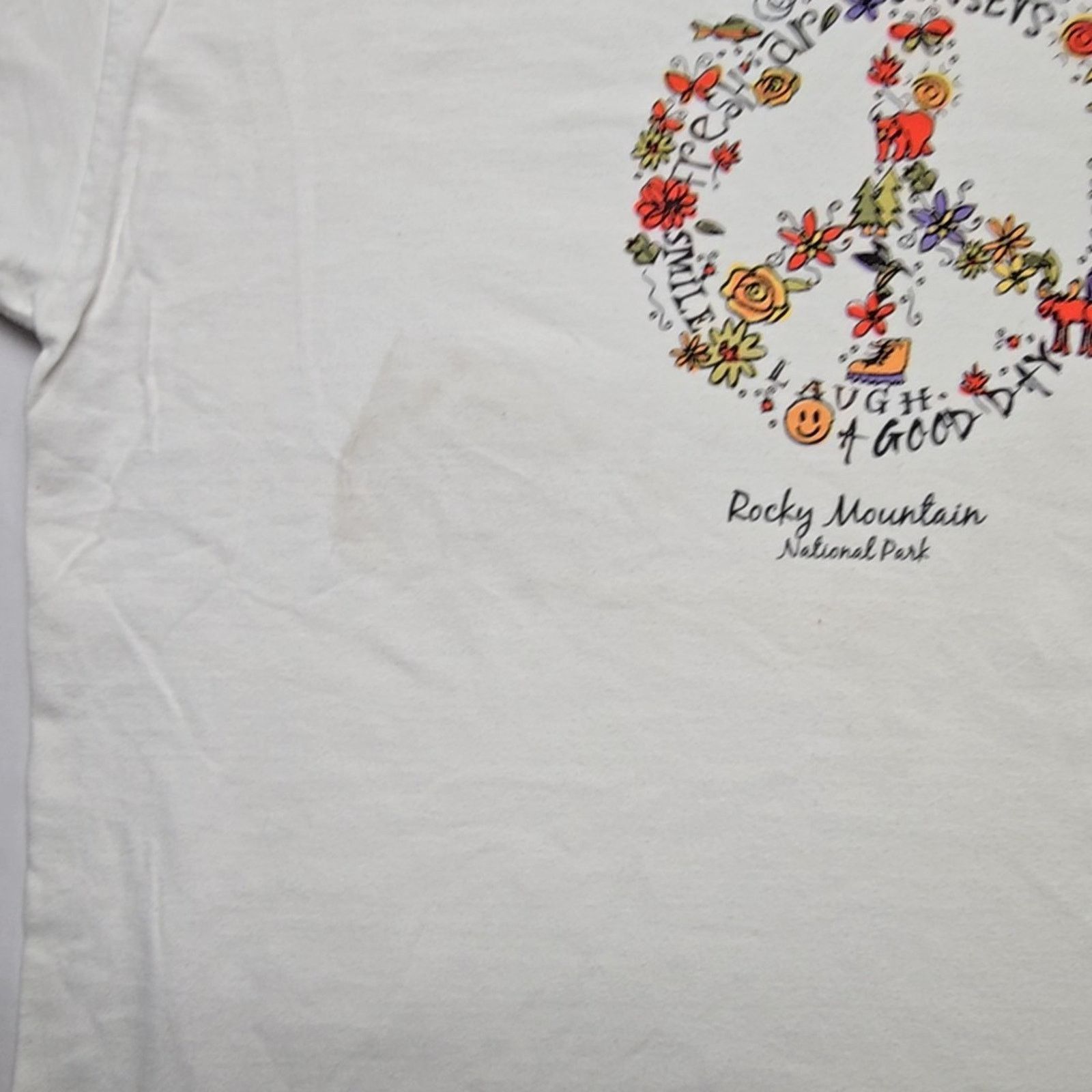 Other Rocky Mountain National Park Peace Shirt Nature L White Tee Size L / US 10 / IT 46 - 3 Thumbnail