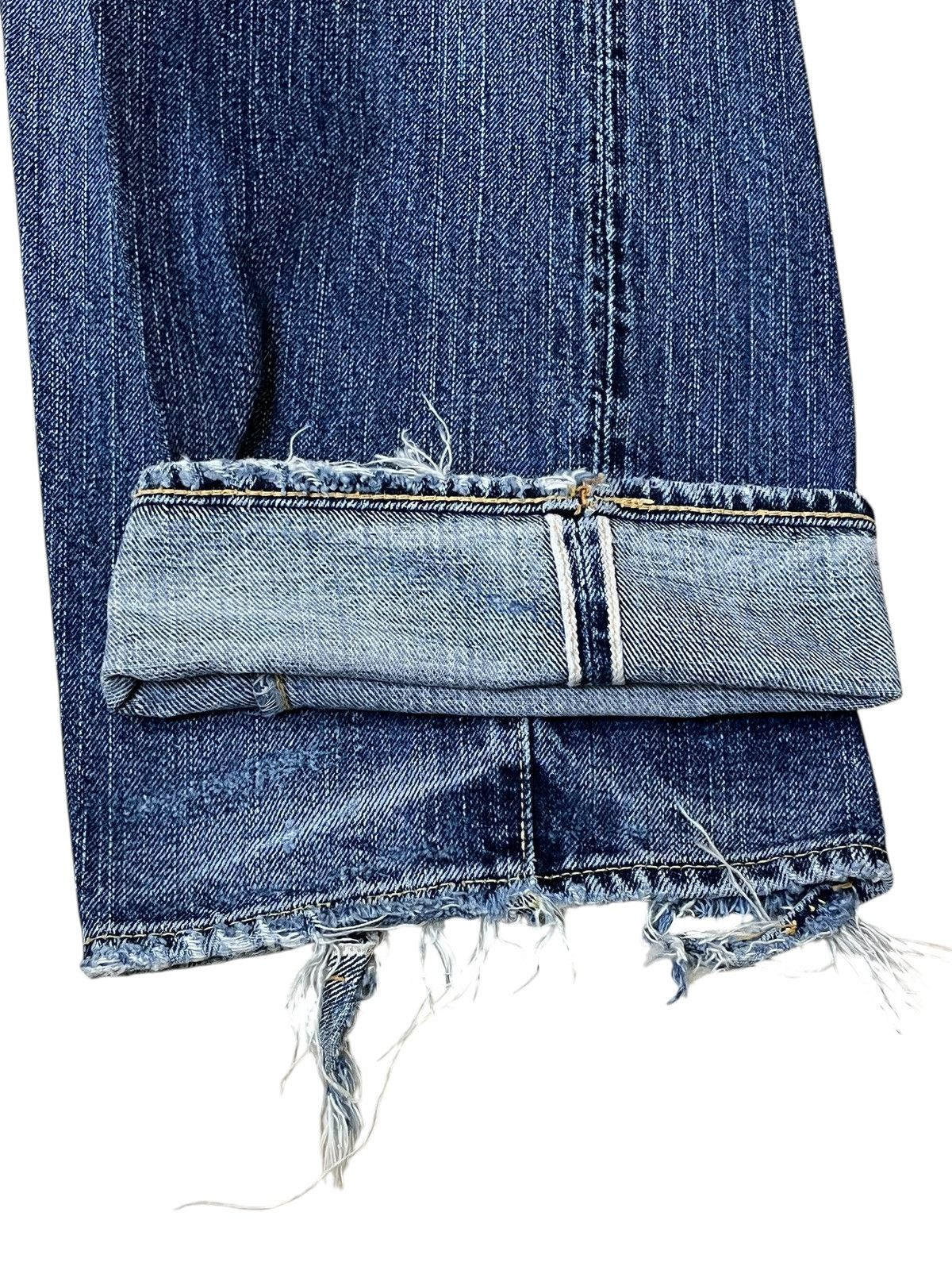 The Flat Head Sick🔥Japanese denim THE FLAT HEAD distressed selvedge jeans Size US 30 / EU 46 - 13 Thumbnail