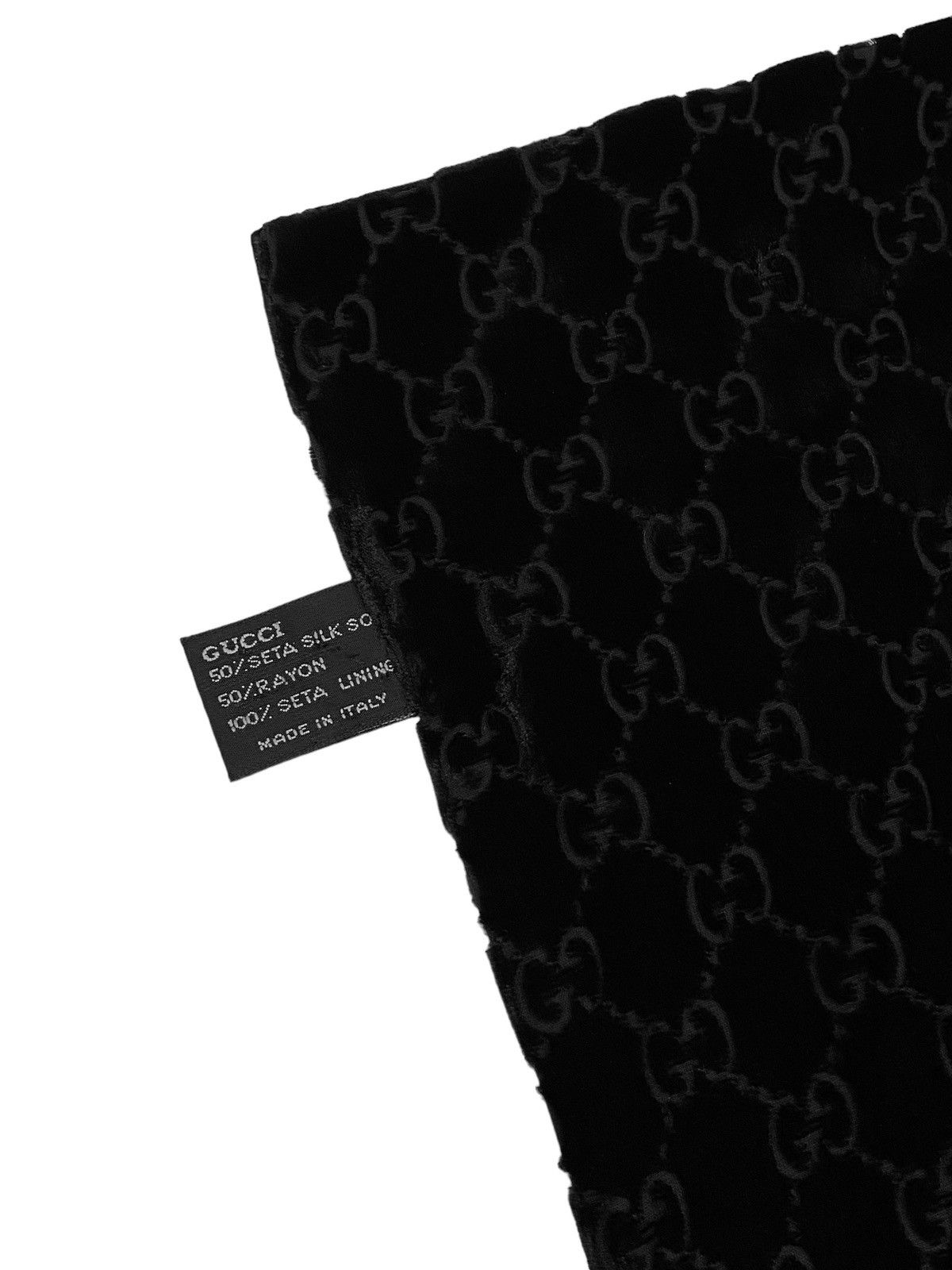 Gucci A/W 1997 Velvet Patchwork Scarf (AW97/FW97, Tom Ford, Silk) Size ONE SIZE - 7 Thumbnail