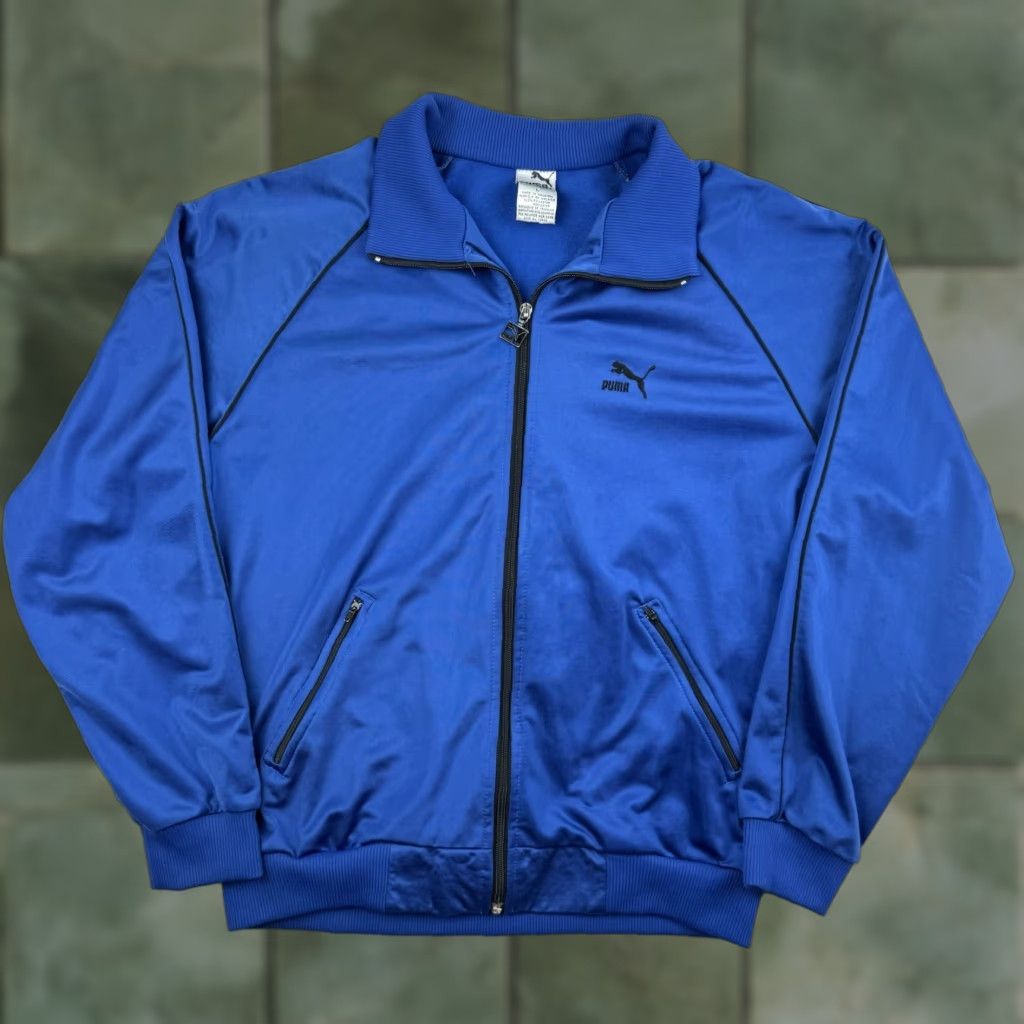 Puma Vintage Puma Jacket Adult Large Blue Full Zip Athletic Sports Logo 90s Collar Size US L / EU 52-54 / 3 - 1 Thumbnail