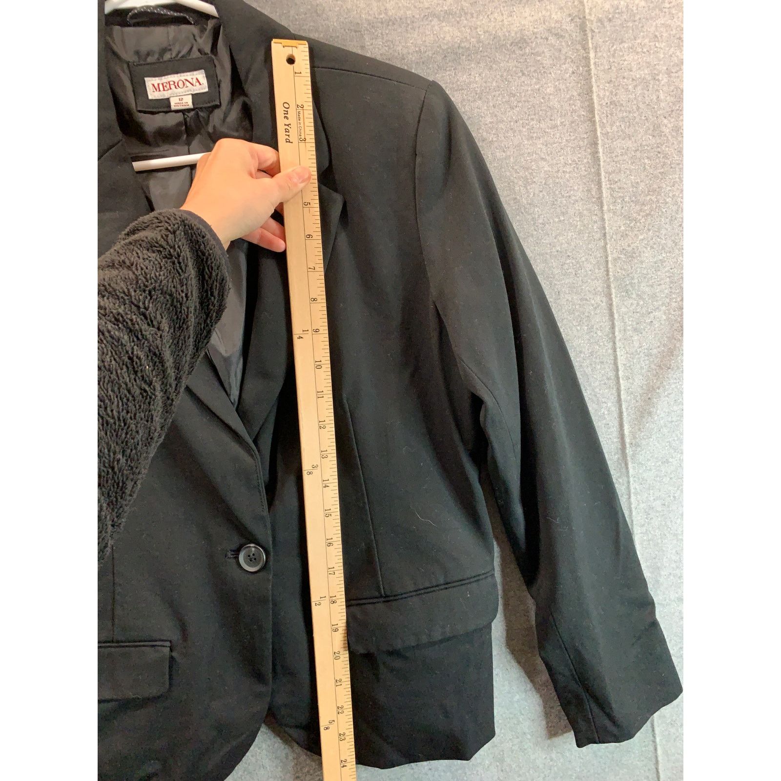 Merona Merona Suits Womens Size 12 Black Formal Top Blazer Size XL / US 12-14 / IT 48-50 - 6 Thumbnail