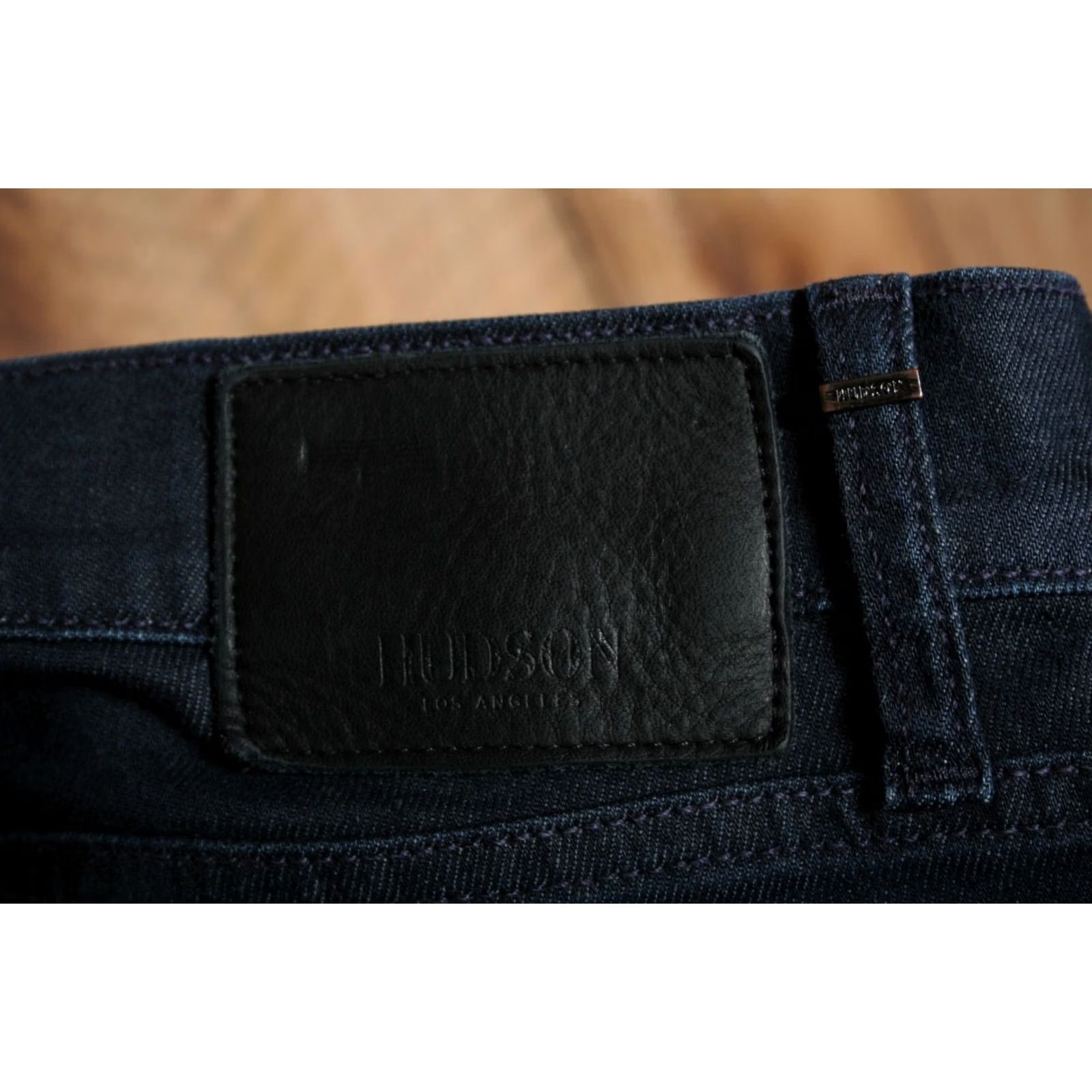 Hudson HUDSON Jeans Skinny Men 32 Dark Blue Denim Slouchy Zip Bottoms 35x31 Inseam 31" Adult Regular Size US 32 / EU 48 - 6 Thumbnail