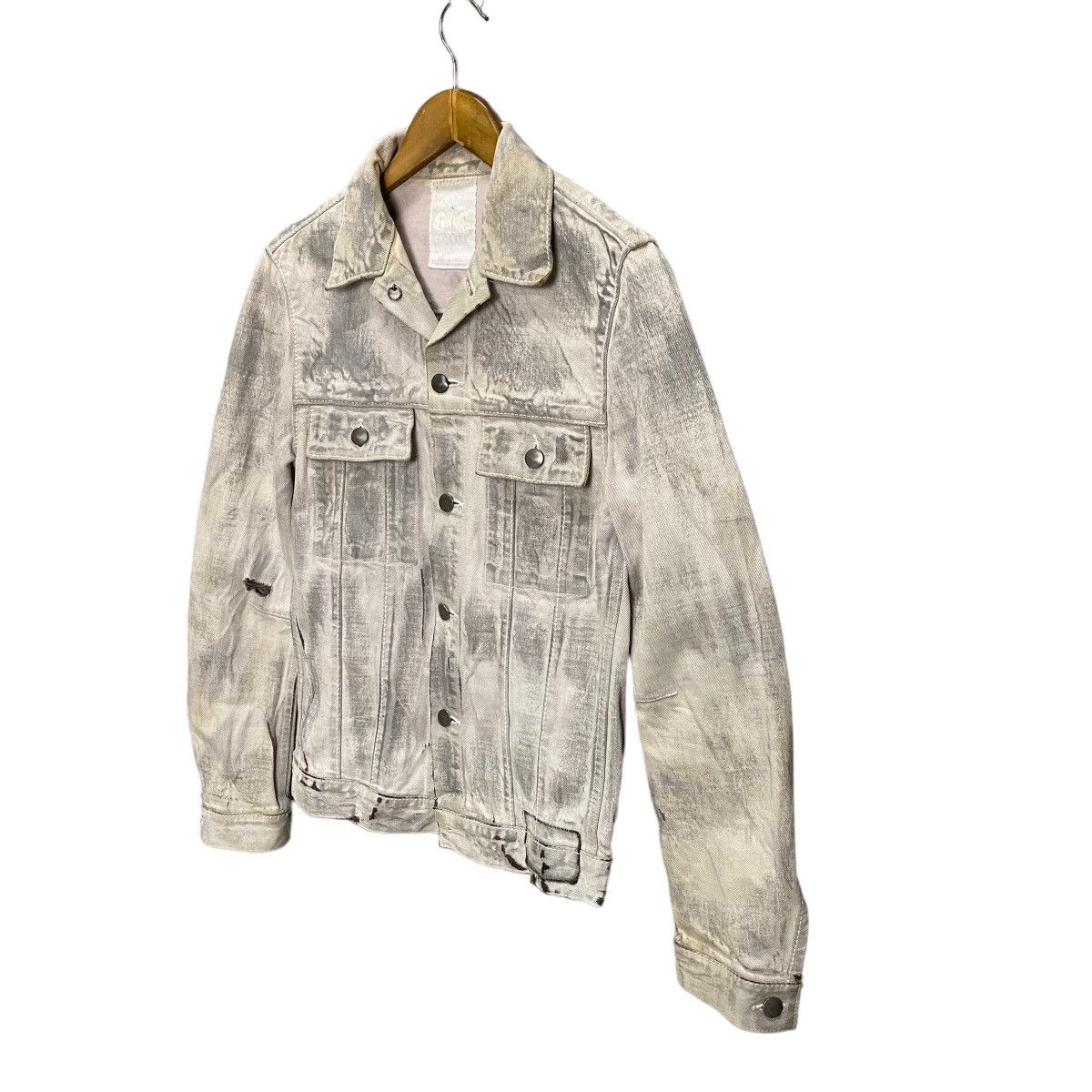If Six Was Nine One Gravity distressed style denim trucker jacket Size US M / EU 48-50 / 2 - 3 Thumbnail
