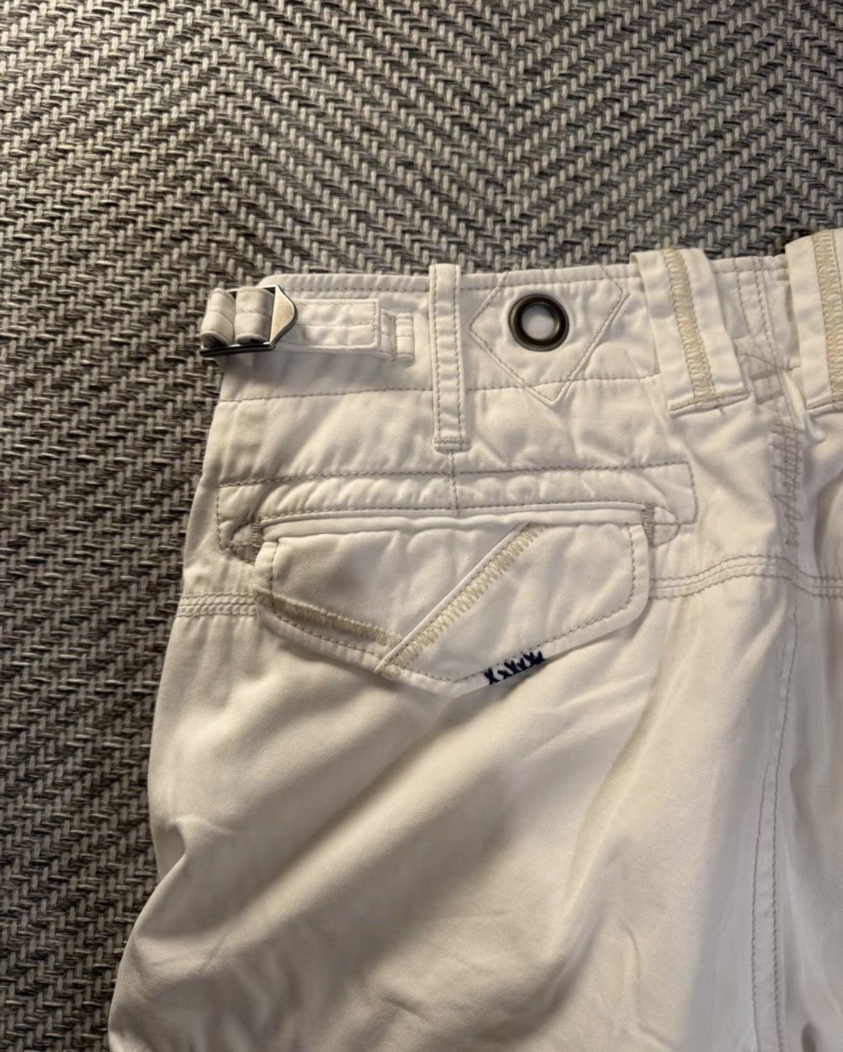 Ralph Lauren Ralph Lauren Gimmick Deconstructed White Cargo Pants K24 Size US 34 / EU 50 - 6 Thumbnail