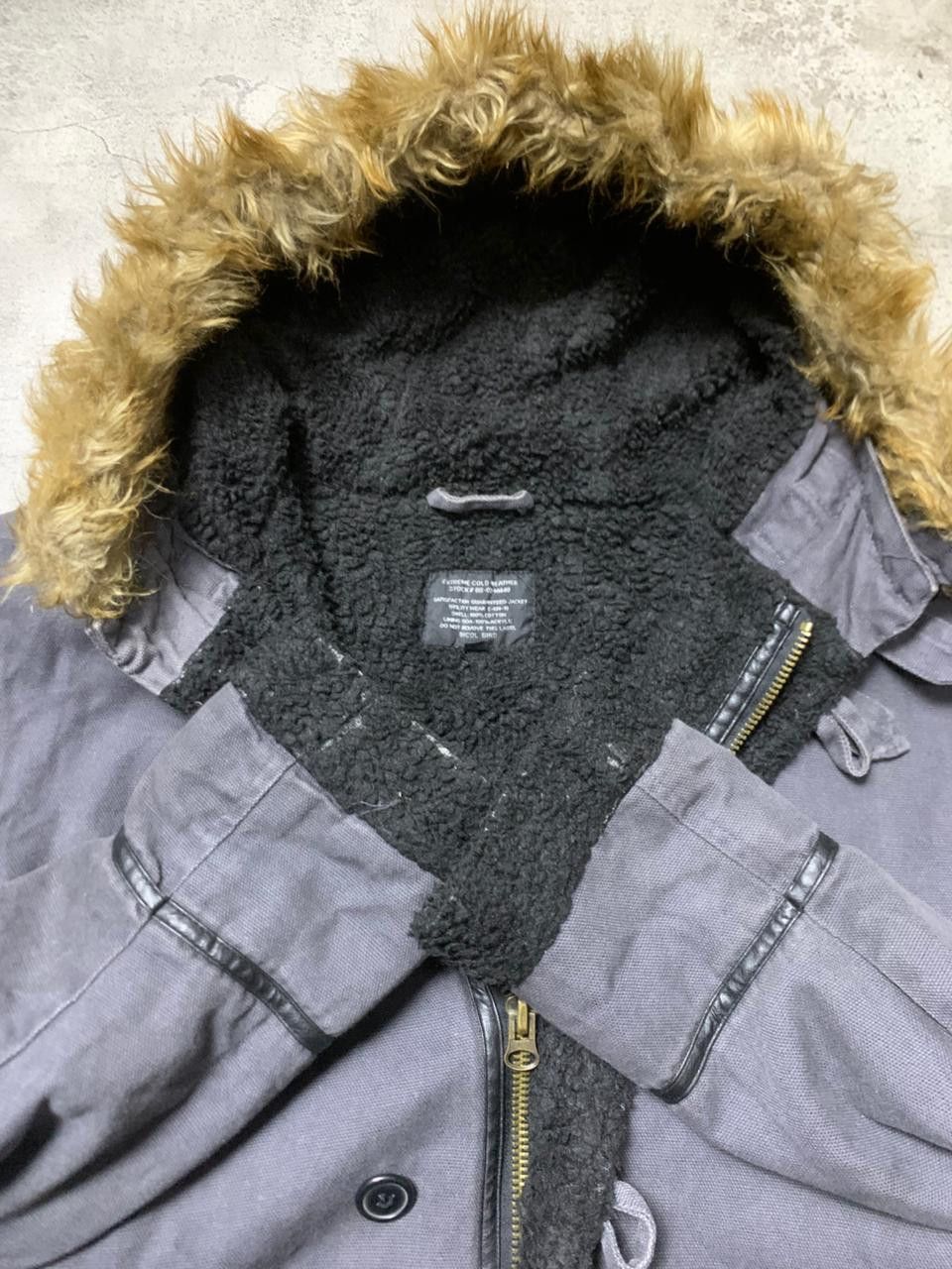 In The Attic Vintage Bicol Bird - Fur Hooded Jacket Size US XL / EU 56 / 4 - 9 Thumbnail
