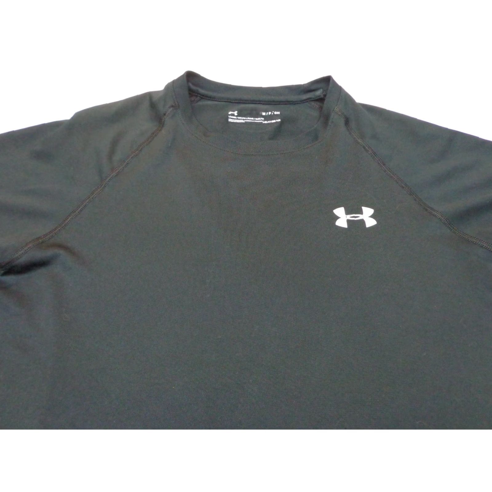 Under Armour Under Armour T-Shirt HeatGear Black Adult Medium Short Sleeve Crew Neck Athletic Regular Mens Size US M / EU 48-50 / 2 - 2 Thumbnail