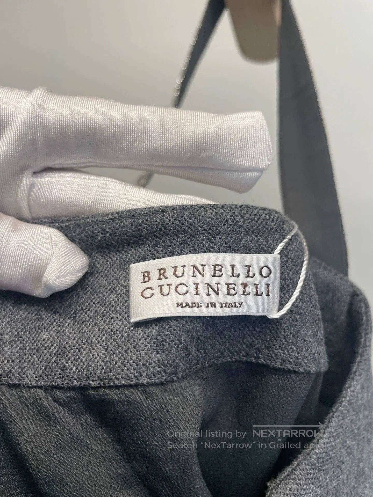 Brunello Cucinelli gray embellished dress by brunello cucinelli. Size US 27 - 2 Thumbnail