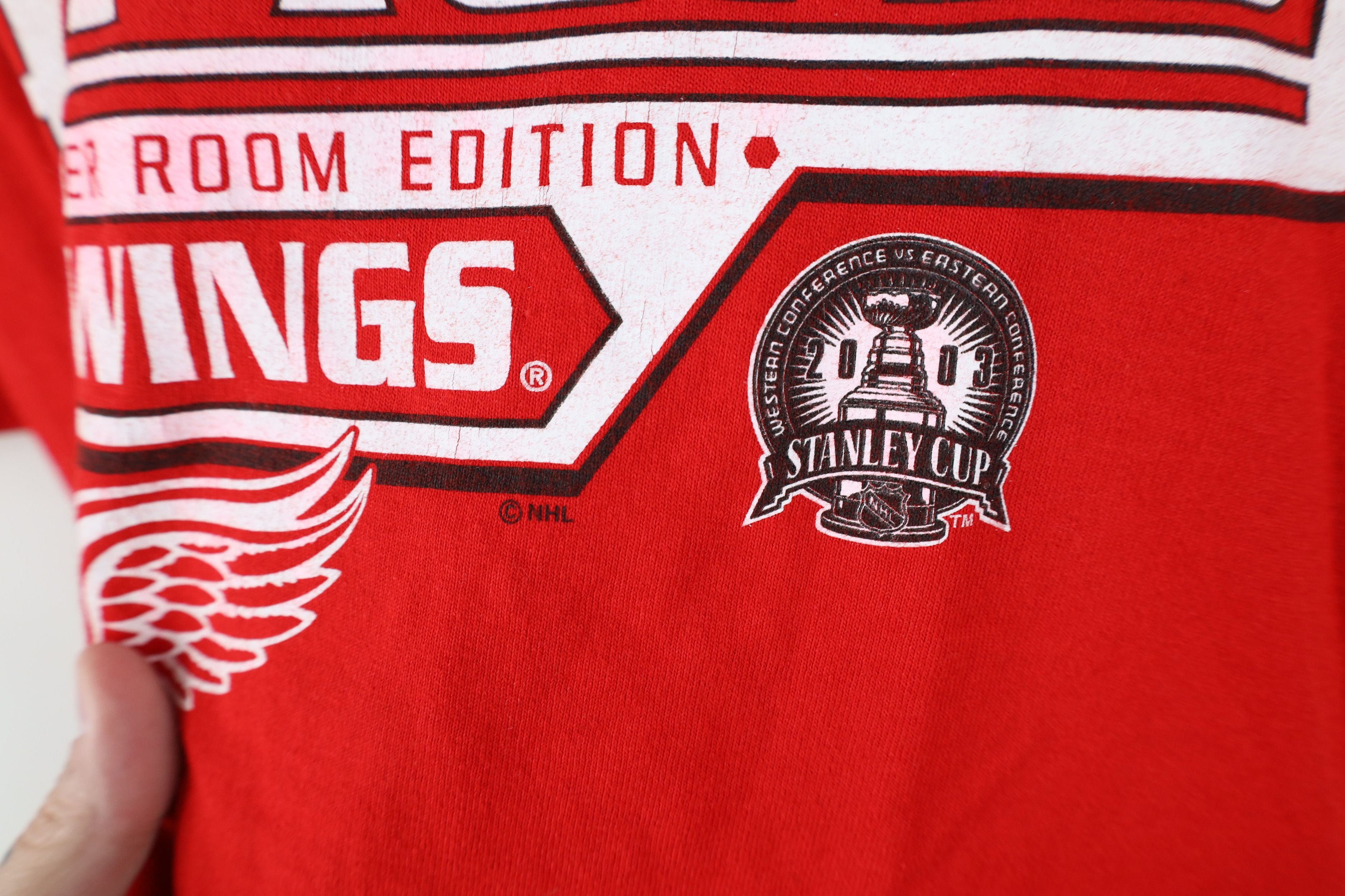 Vintage Vintage Y2K 2003 Edition Detroit Red Wings Hockey T-Shirt Size US L / EU 52-54 / 3 - 6 Thumbnail