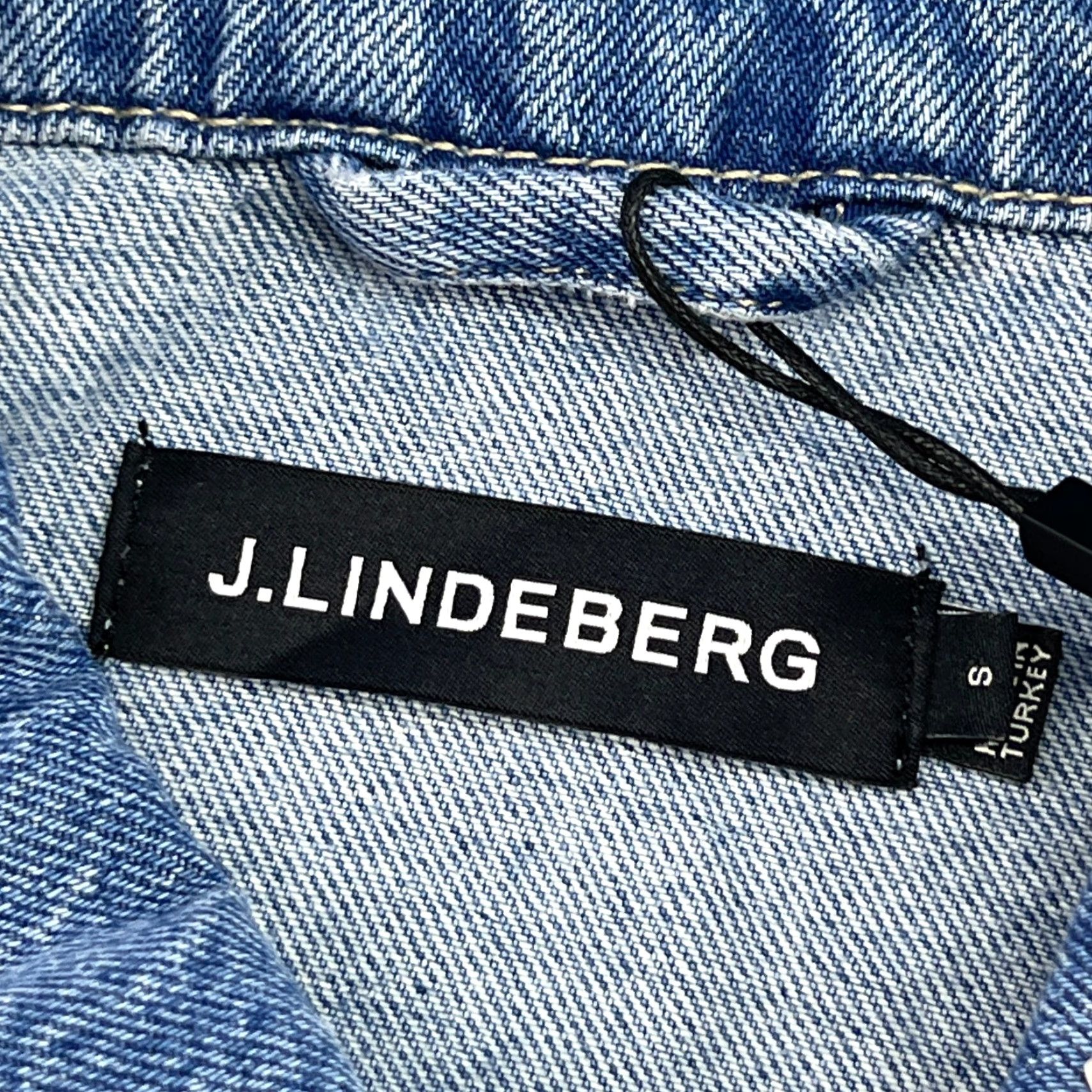 J.Lindeberg J Lindeberg Hunt Washed Denim Overshirt Mens Small Blue Button Pockets Size US S / EU 44-46 / 1 - 4 Thumbnail
