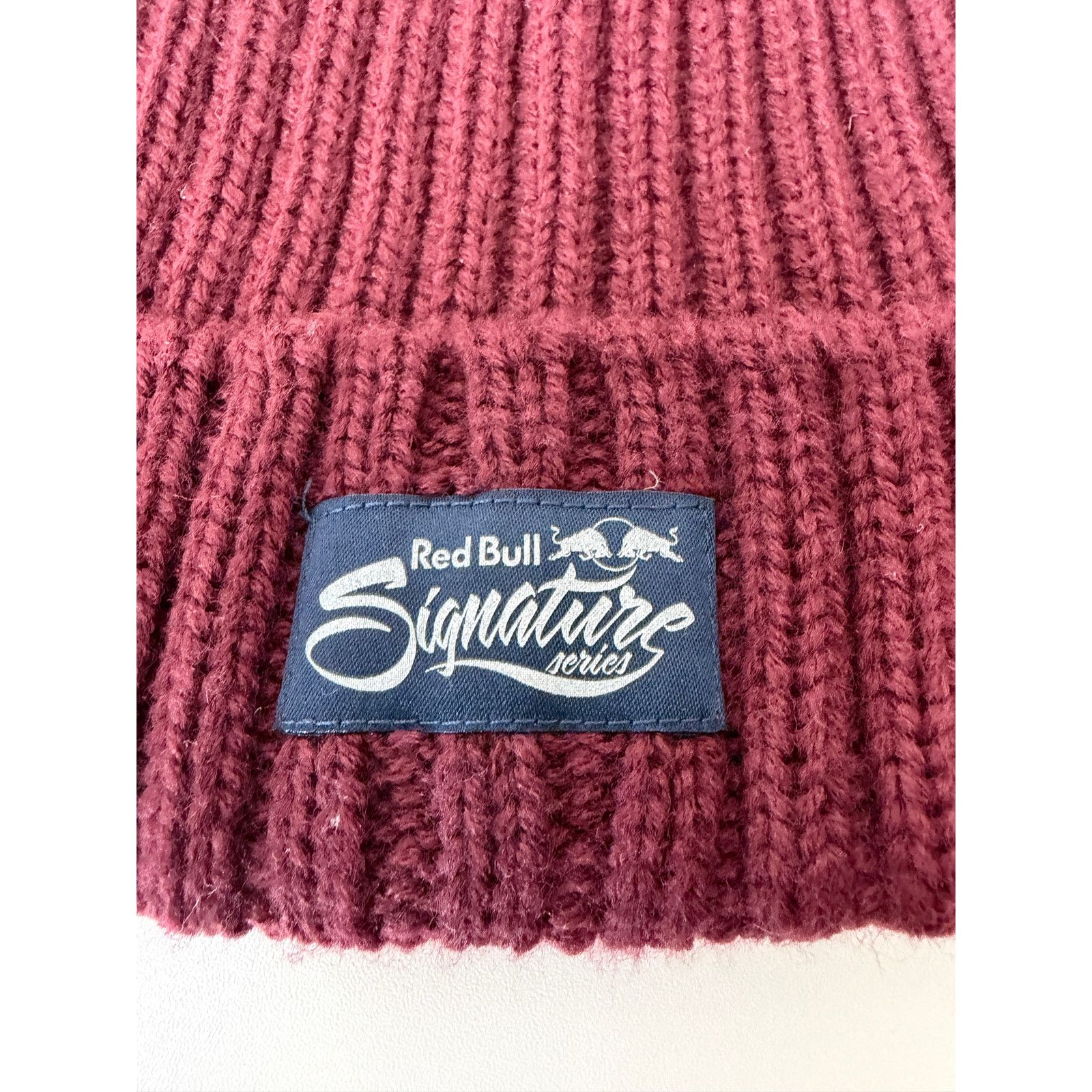 Red Bull Red Bull Signature Burgundy Knit Beanie Unisex OS Size ONE SIZE - 6 Thumbnail