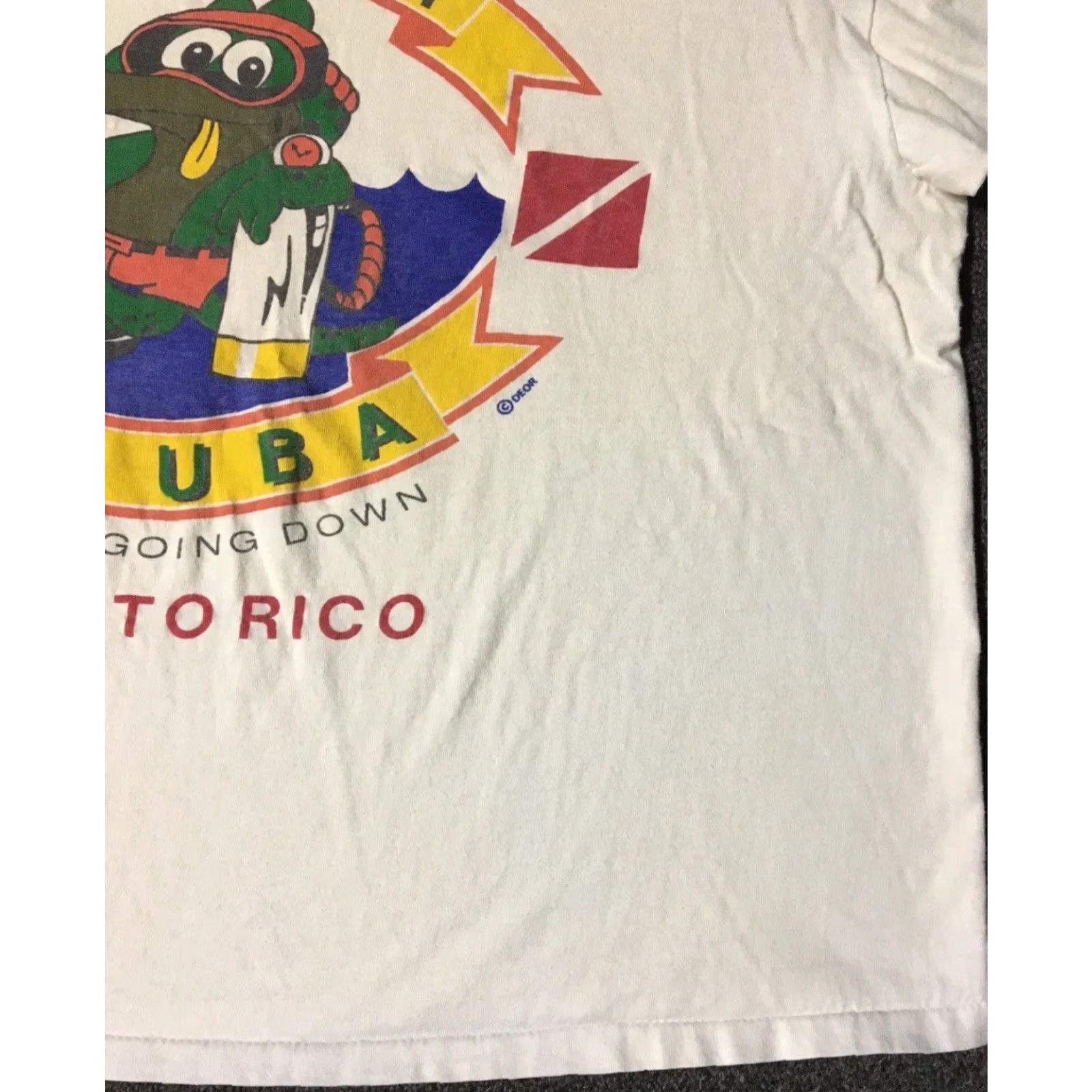 Vintage VINTAGE Sam Scuba I Love Going Down Shirt XL White Boxy Mens 90s Grunge Beach Funny Size US XL / EU 56 / 4 - 7 Thumbnail