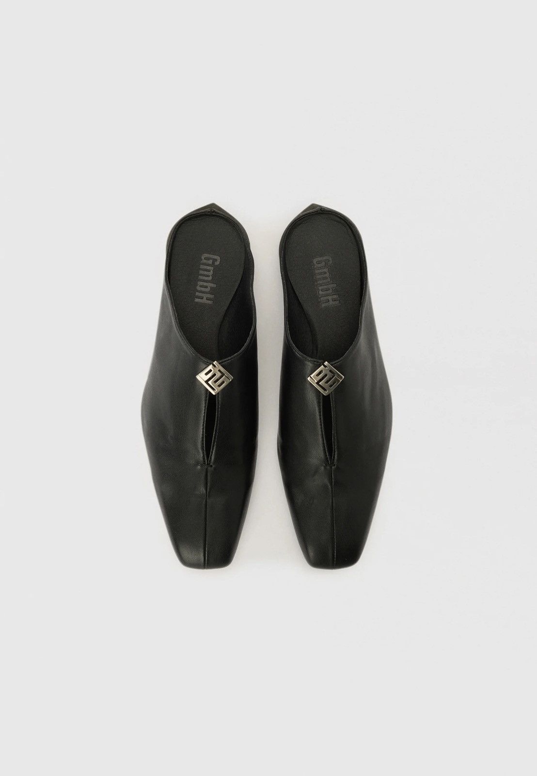 GmbH !DS! SS23 GMBH Jamal Slit Black Pleather Mules Size US 12 / EU 45 - 3 Thumbnail