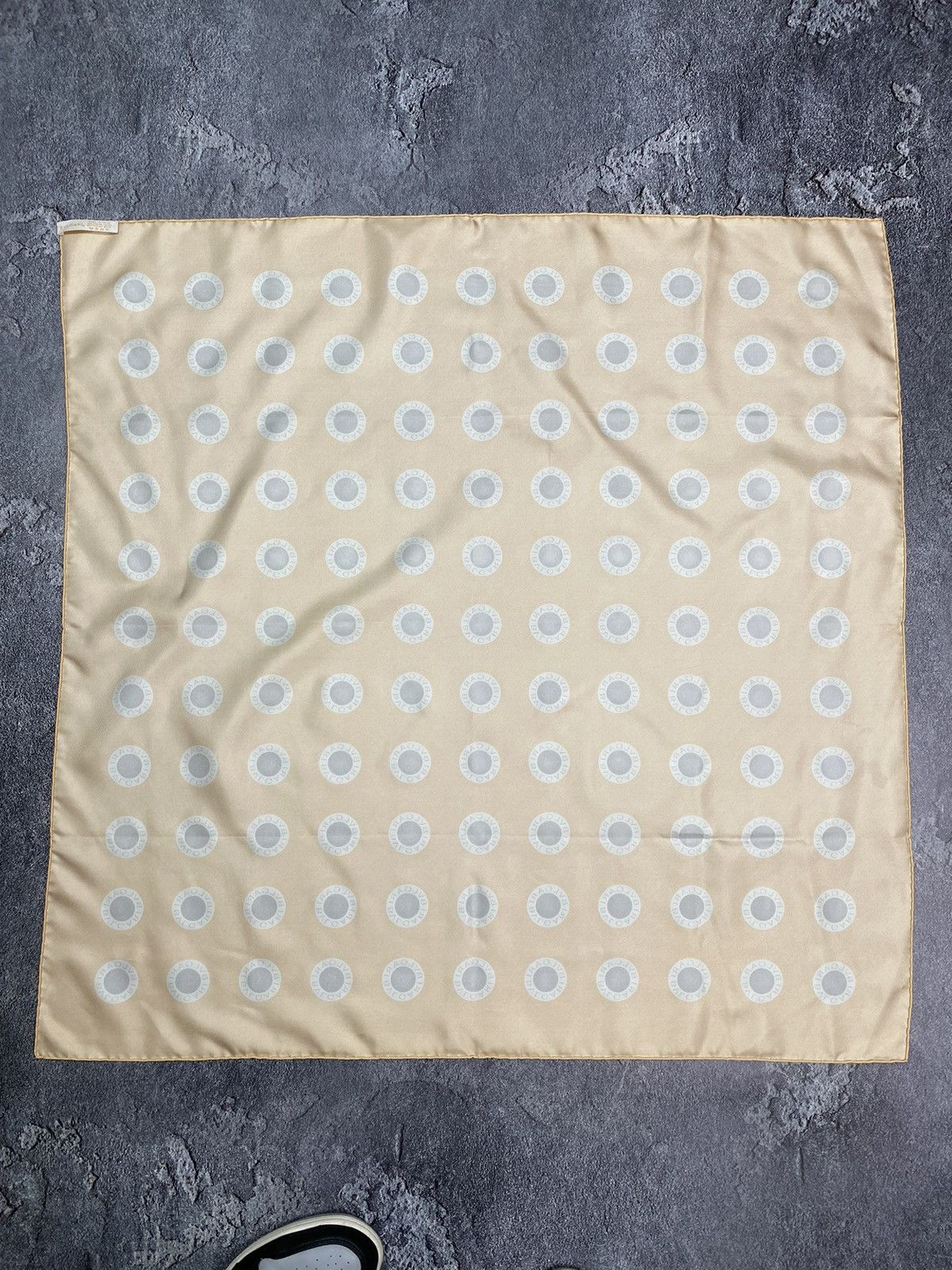 Bvlgari × Vintage Bvlgari vintage monogram silk scarf orange women Rare Size ONE SIZE - 12 Thumbnail