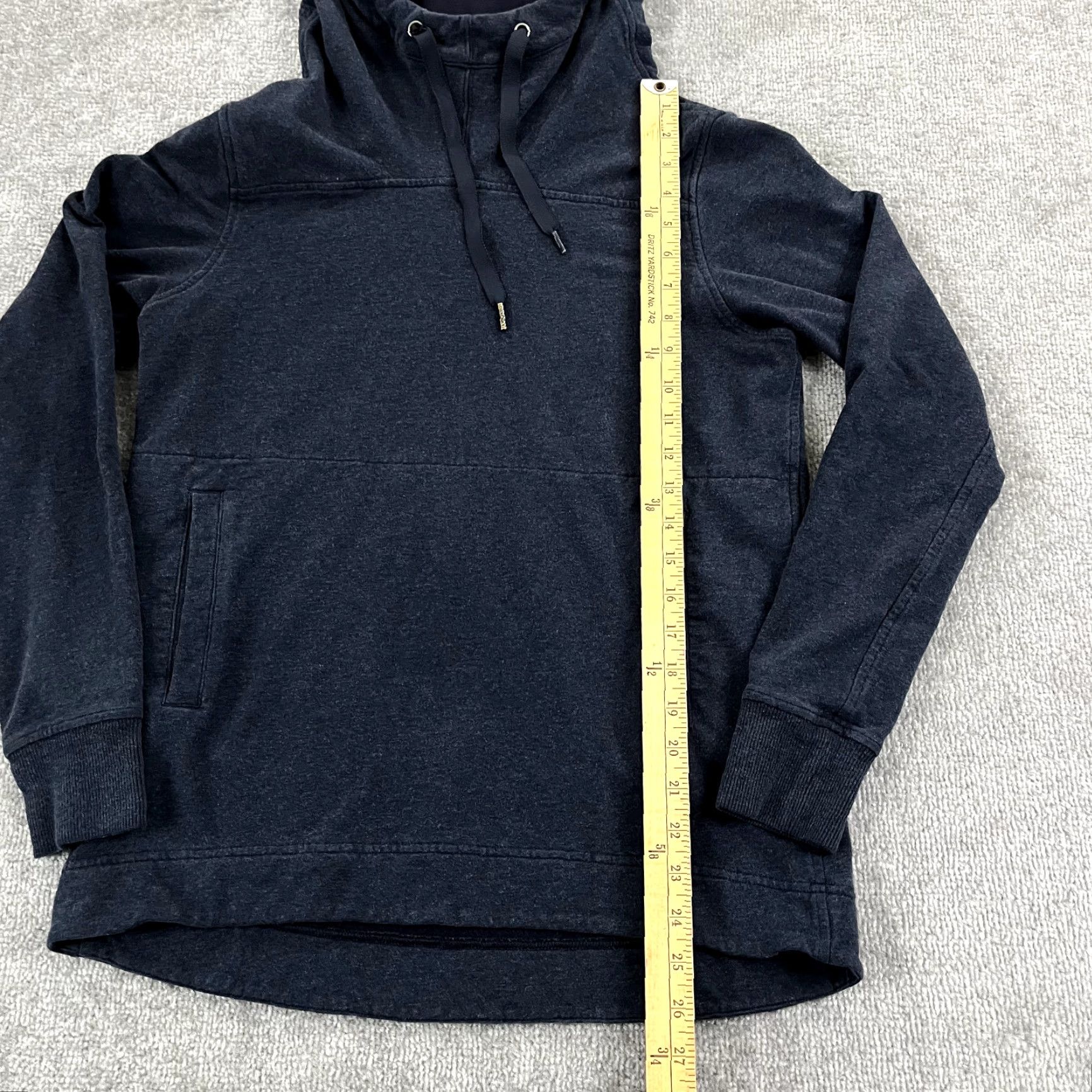 Lululemon LULULEMON Jacket Womens Size 6 Navy Blue Hooded Pullover Running L/S Sweatshirt Jacket Size M / US 6-8 / IT 42-44 - 5 Thumbnail