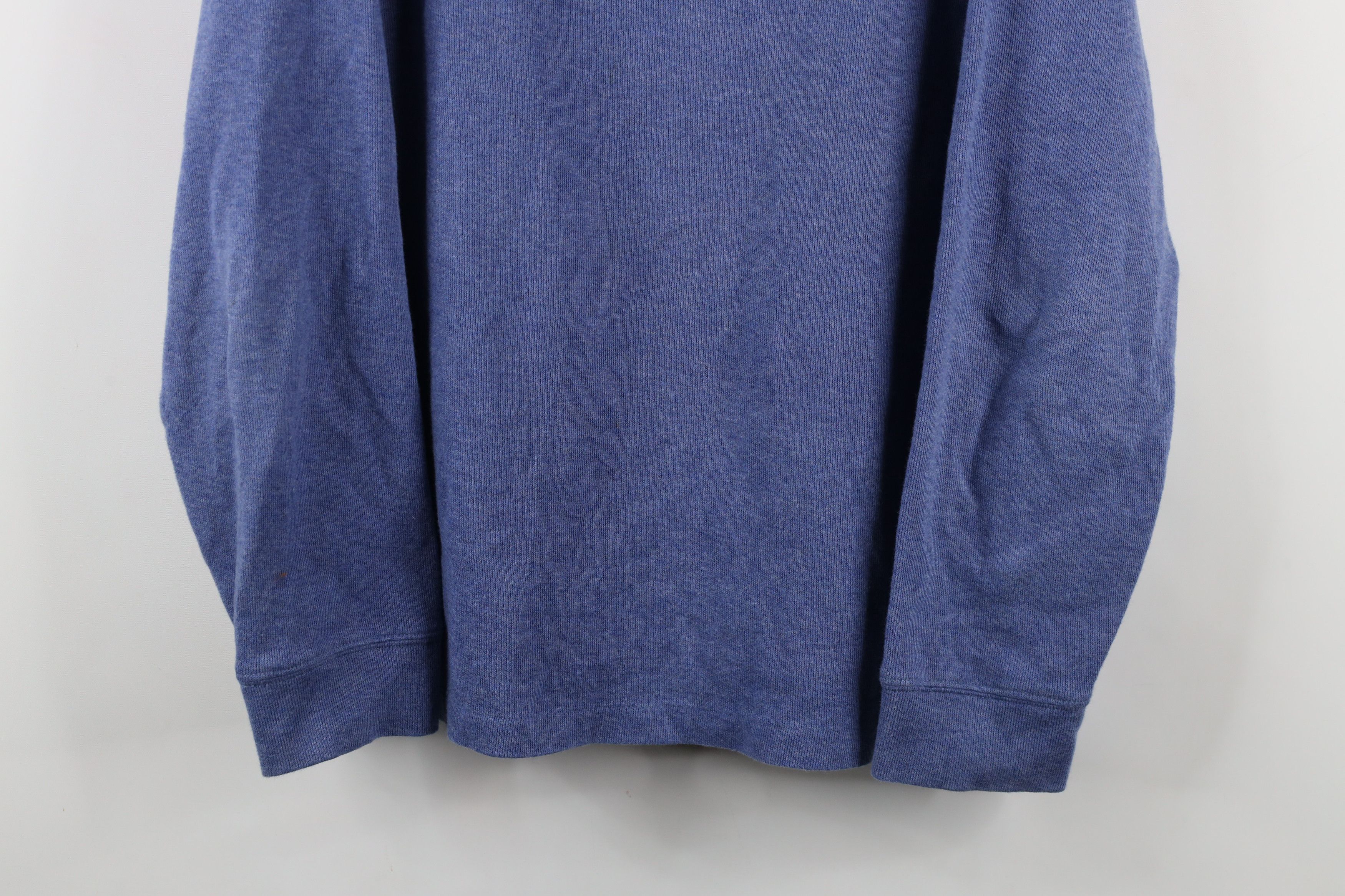 Ralph Lauren × Vintage Vintage Ralph Lauren Rib Ribbed Knit Half Zip Sweater Blue Size US L / EU 52-54 / 3 - 3 Thumbnail
