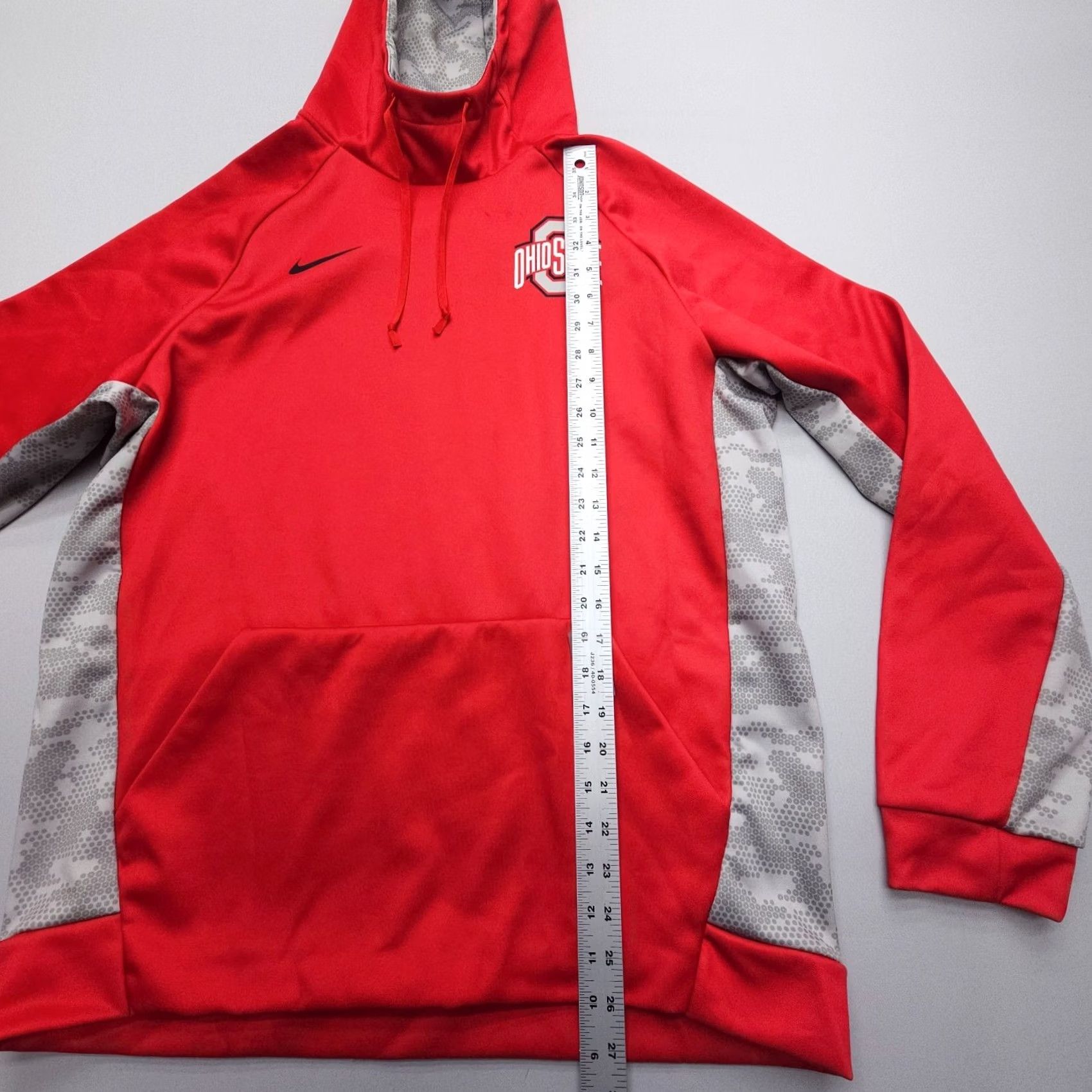 Nike Nike Ohio State Hoodie Mens L Red Fleece Lined Sports Performance Football Size US L / EU 52-54 / 3 - 6 Thumbnail