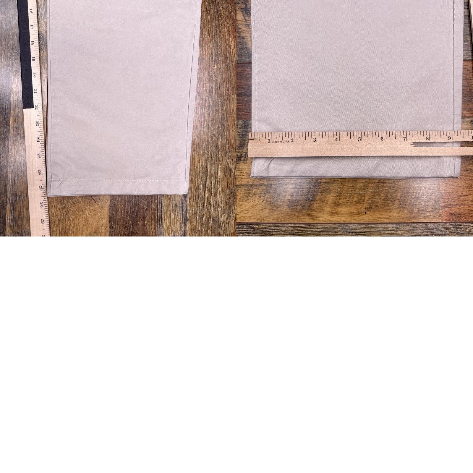 Calvin Klein Calvin Klein Pants Mens 40x30 New Beige Flat Front Twill Chino Straight Leg Regular Rise 40in Inseam 30in Logo Size US 40 / EU 56 - 9 Thumbnail