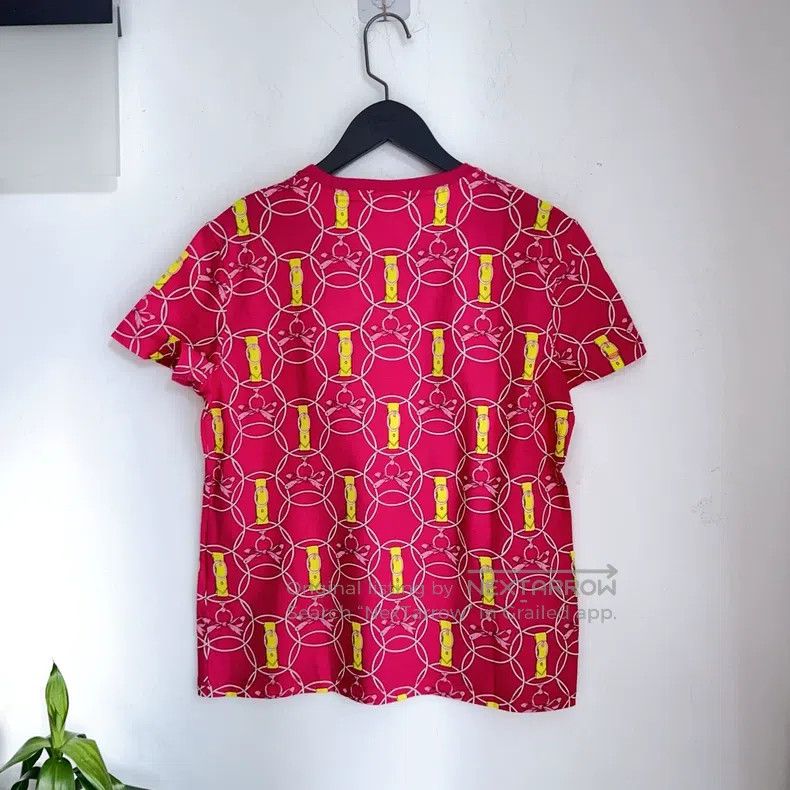 Hermes Hermes Rose red short-sleeved shirt, 100% cotton Size XS / US 0-2 / IT 36-38 - 5 Thumbnail