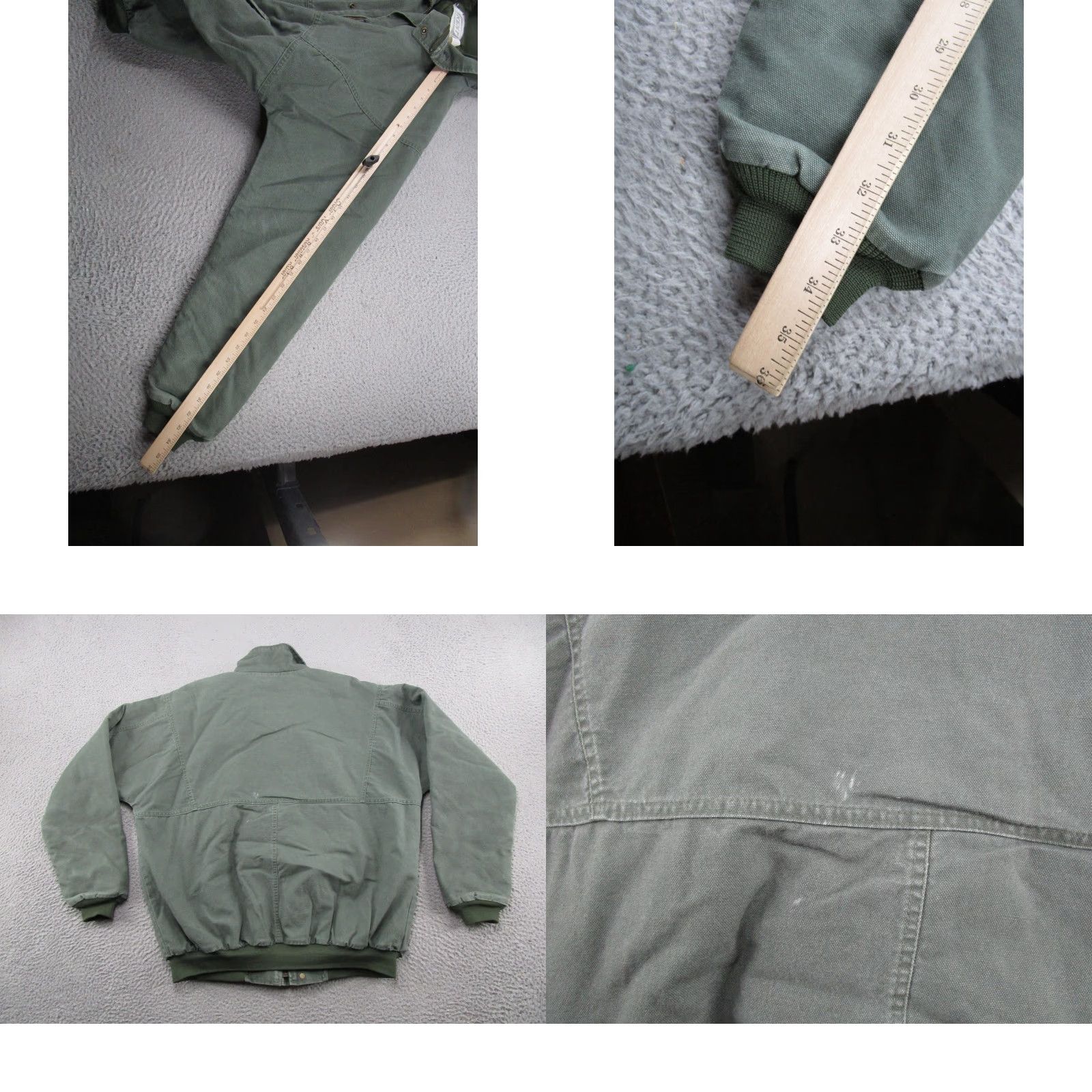 Vintage VINTAGE Kent Green Canvas Full Zip Insulated Jacket Mens XL Tall Farmer Read Size US XL / EU 56 / 4 - 8 Thumbnail