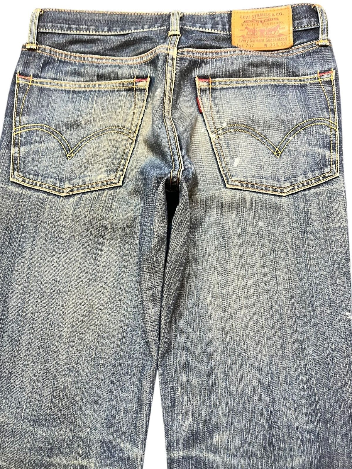 Levi's Vintage Clothing Vintage Levi’s 707 Flare Paint Splatter Denim Size US 30 / EU 46 - 6 Thumbnail