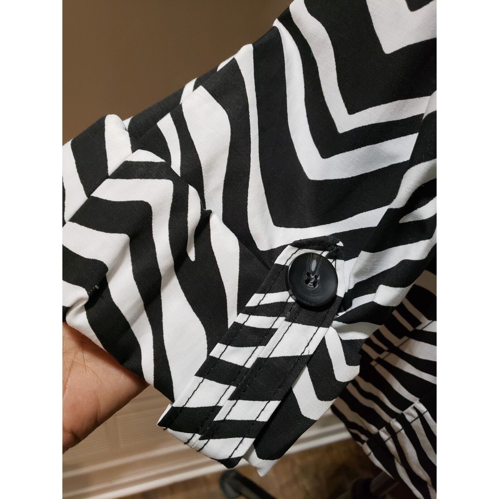 Other Grace Elements Zebra Print Double Breasted Trench Jacket M Size M / US 6-8 / IT 42-44 - 7 Thumbnail
