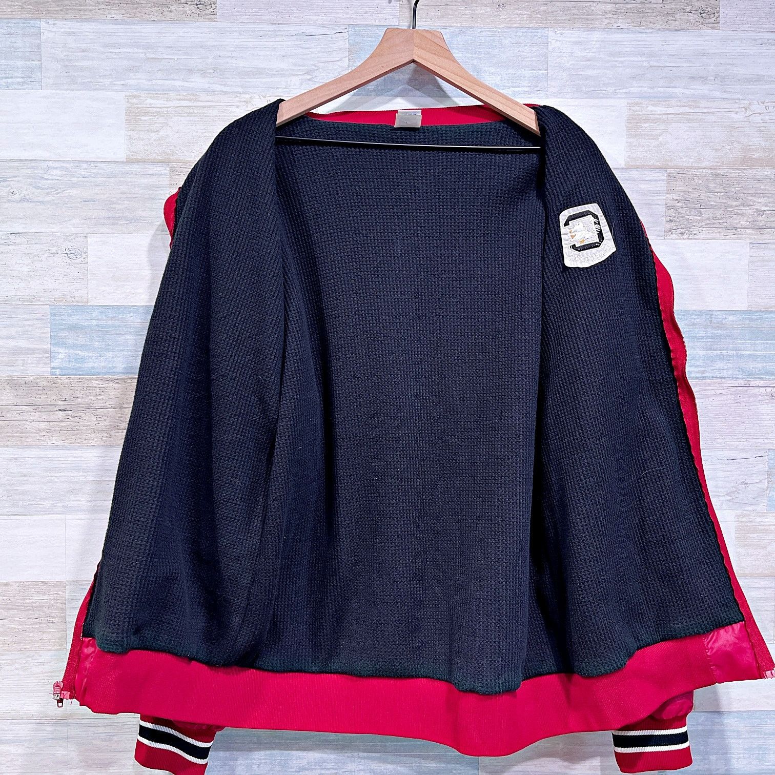 Russell Athletic Carolina Gamecocks VTG Varsity Bomber Jacket Red Russell XL Size US XL / EU 56 / 4 - 4 Thumbnail