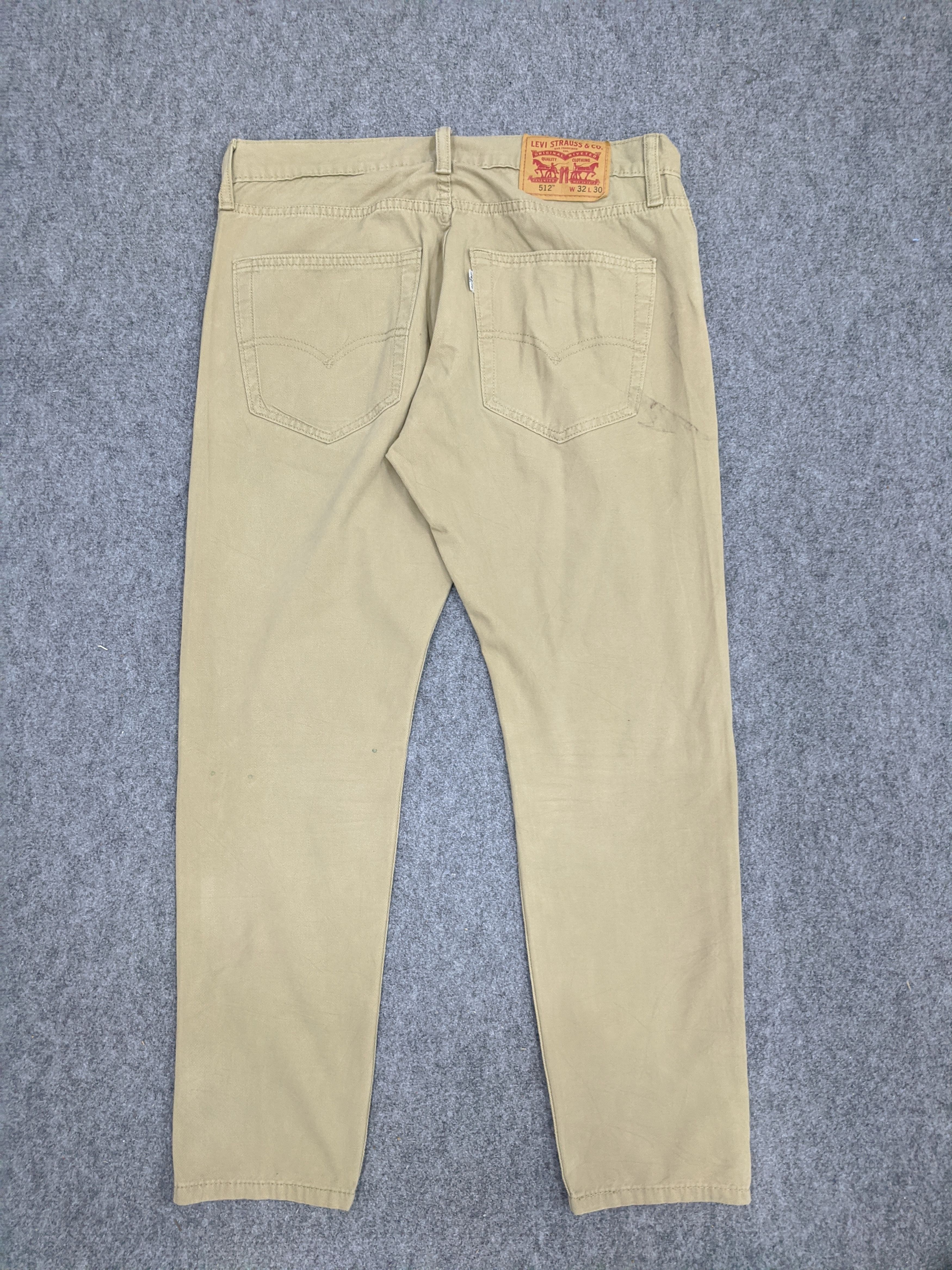 Vintage Levis 512 Khaki Jeans 32x27 DP0770