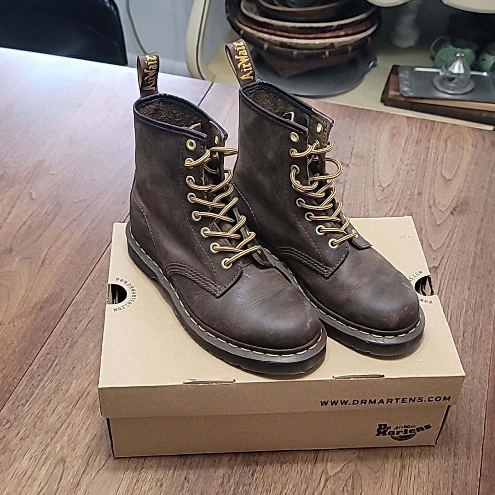 Dr. Martens Dr. Martens Crazy Horse Boots Excellent Condition with Box Size US 6 / IT 36 - 1 Thumbnail