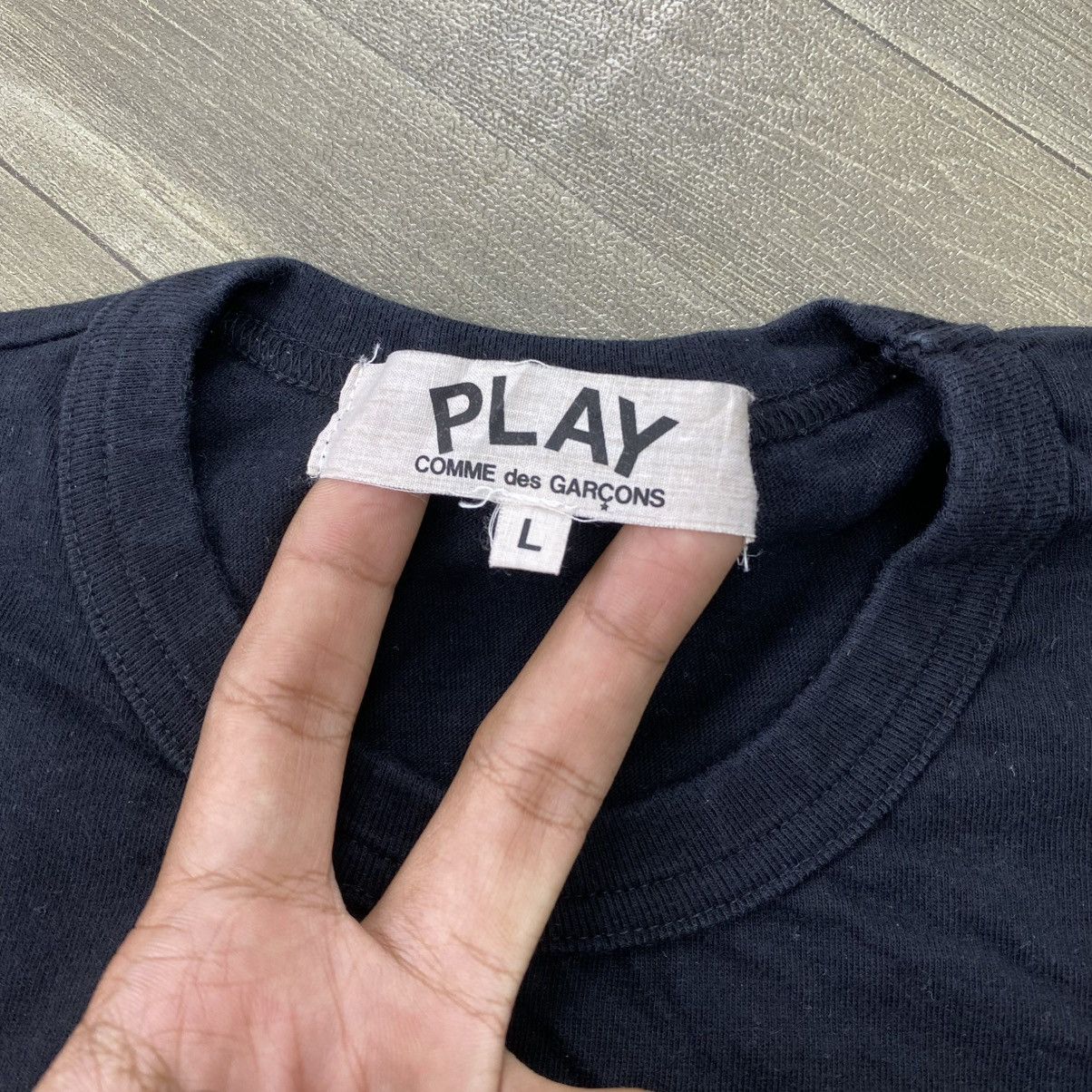 Comme des Garcons PLAY AD2018 Comme Des Garcons Play Double Small Heart CDG Tee Size US M / EU 48-50 / 2 - 6 Thumbnail