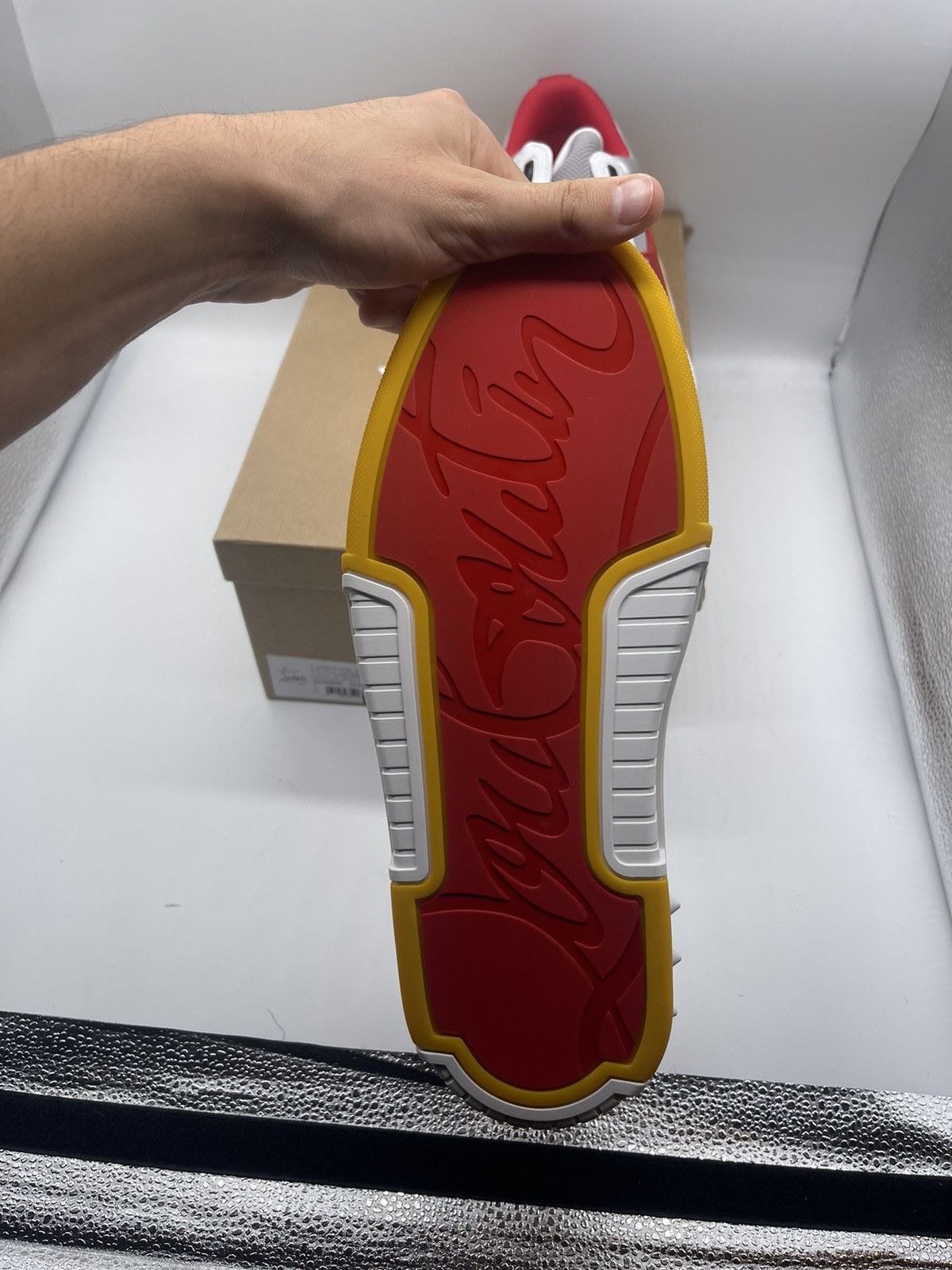 Christian Louboutin CHRISTIAN LOUBOUTIN Astroloubi Leather Sneakers Size 44 Size US 9 / EU 42 - 6 Thumbnail