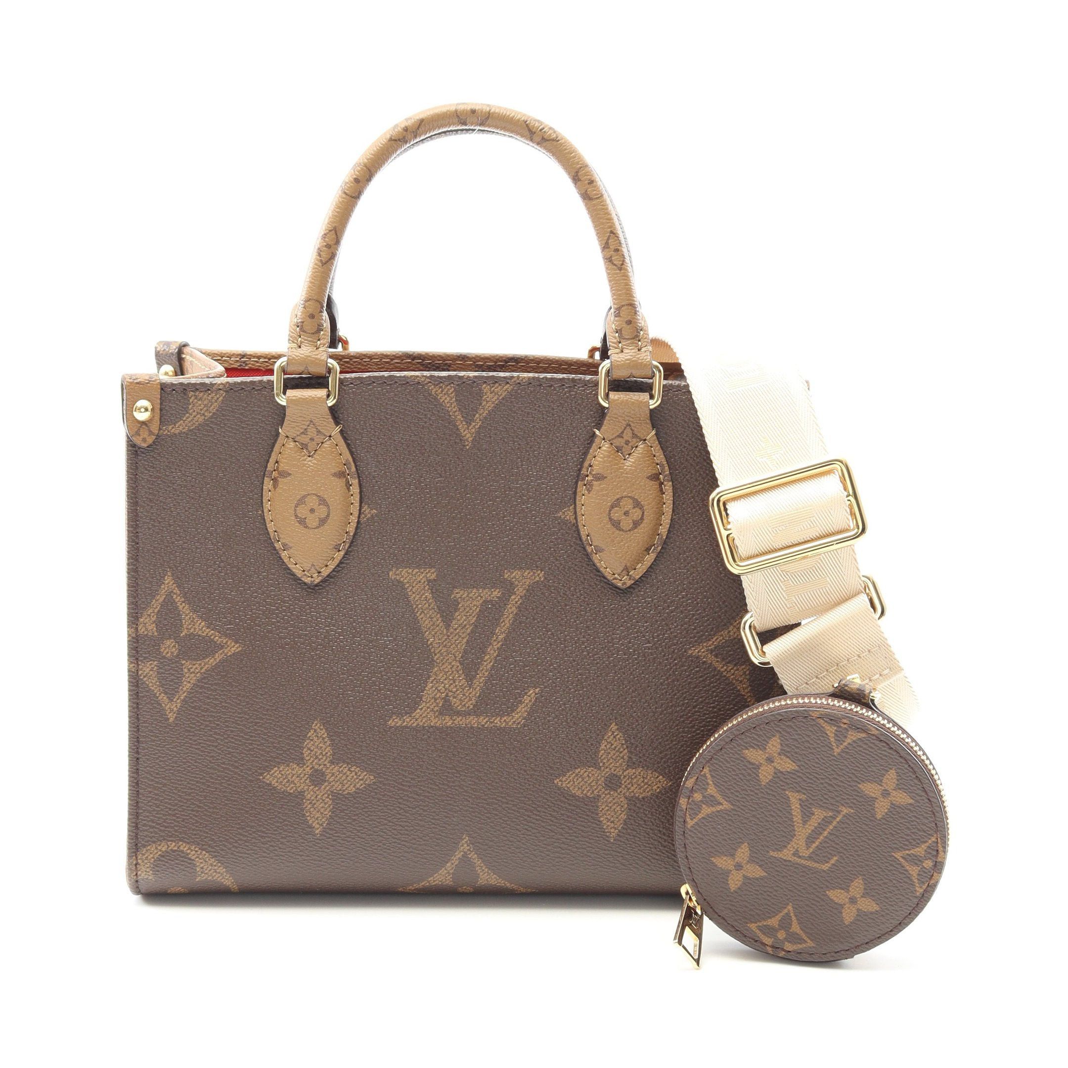 Louis Vuitton Louis Vuitton On-The-Go Pm Monogram Reverse Handbag Brown Beige Size ONE SIZE - 1 Thumbnail
