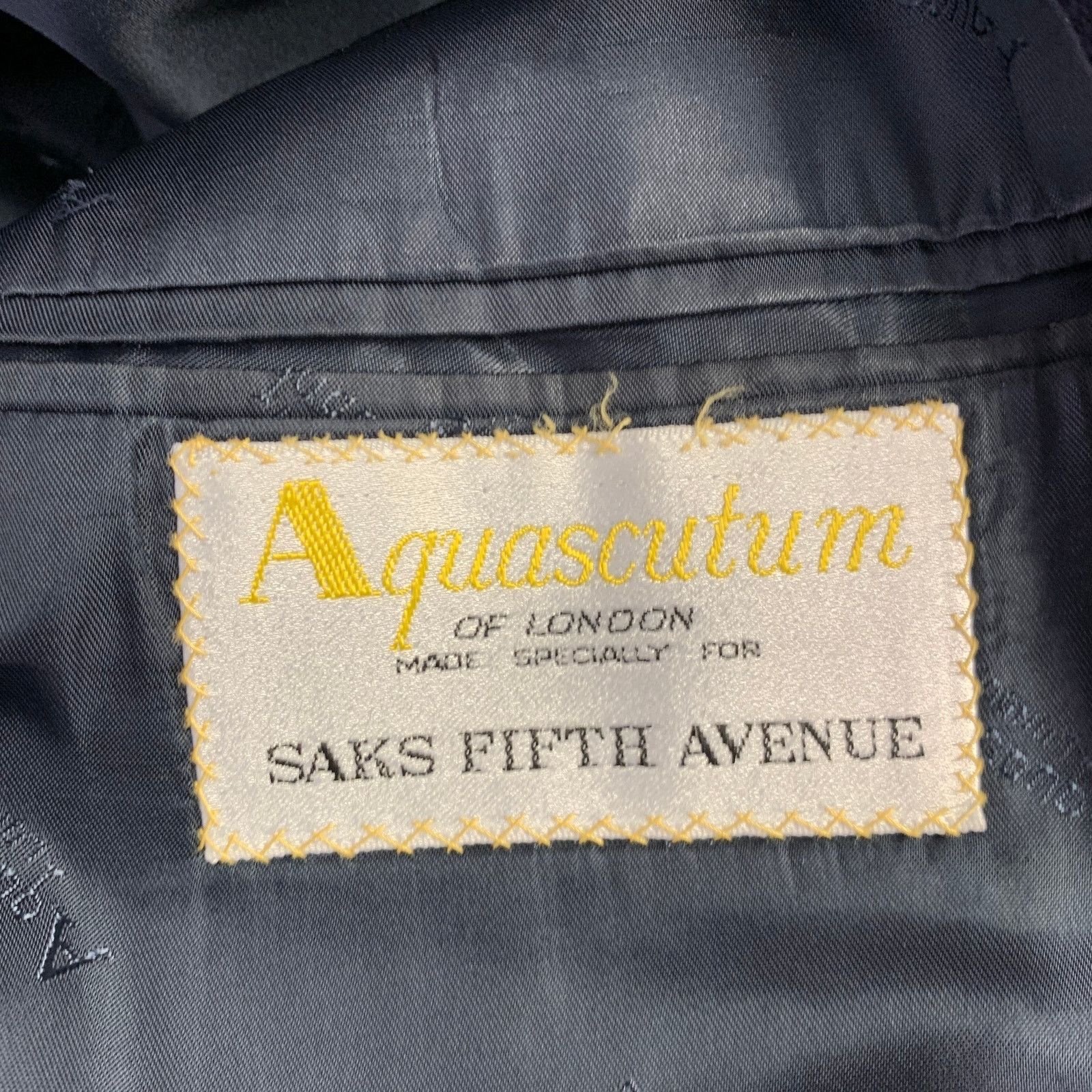 Aquascutum AQUASCUTUM Size 42 Navy Wool Single Breasted Sport Coat Size 42R - 5 Thumbnail