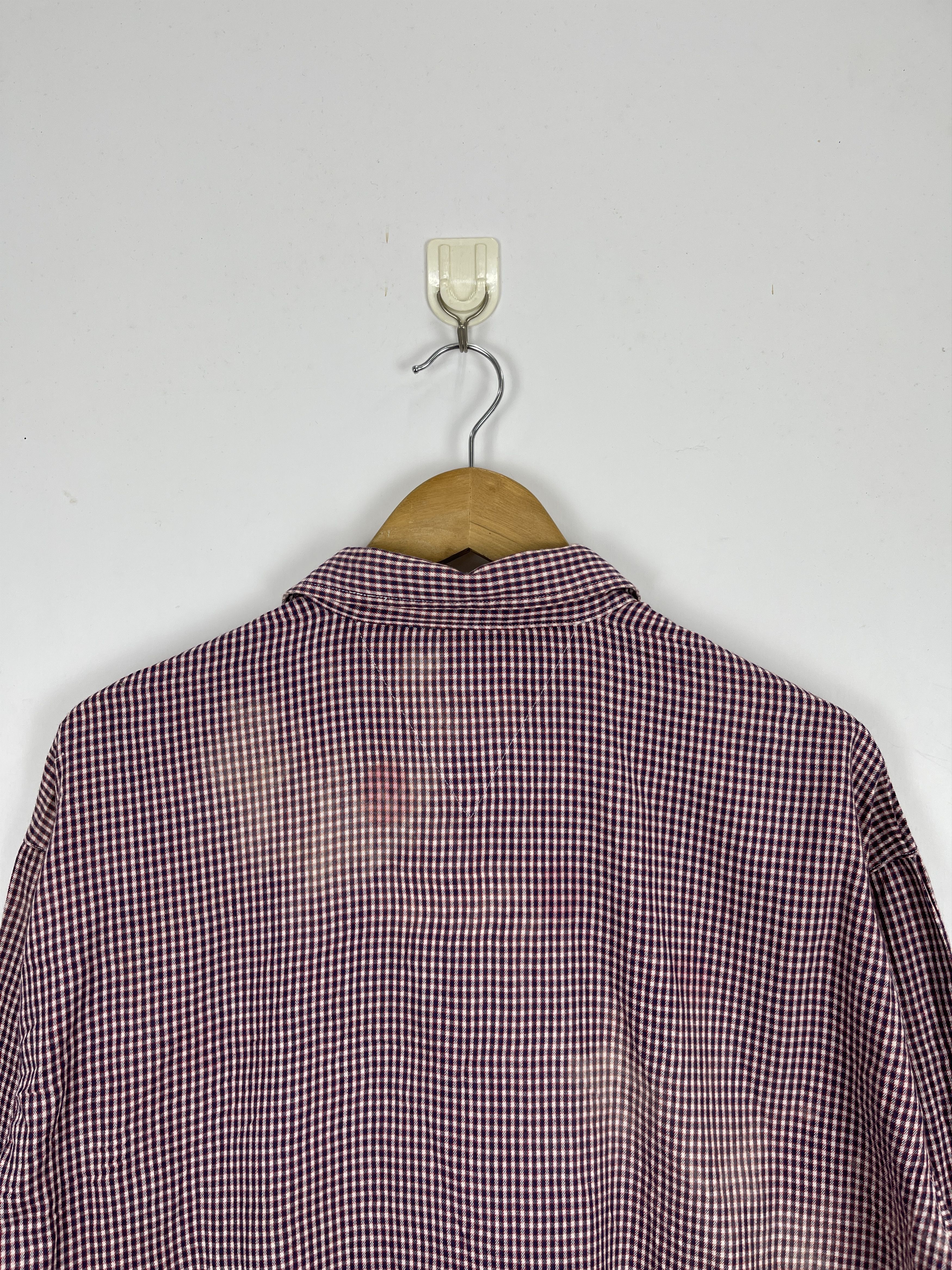 Pierre Balmain × Vintage Vintage Pierre Balmain Checkered Button Up Shirt TA0407 Size US L / EU 52-54 / 3 - 4 Thumbnail