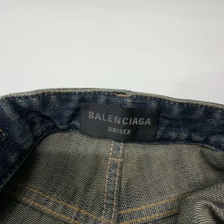 Balenciaga Balenciaga SS23 Graffiti Print Loose Jeans 0079-2507 Size US 27 - 3 Thumbnail