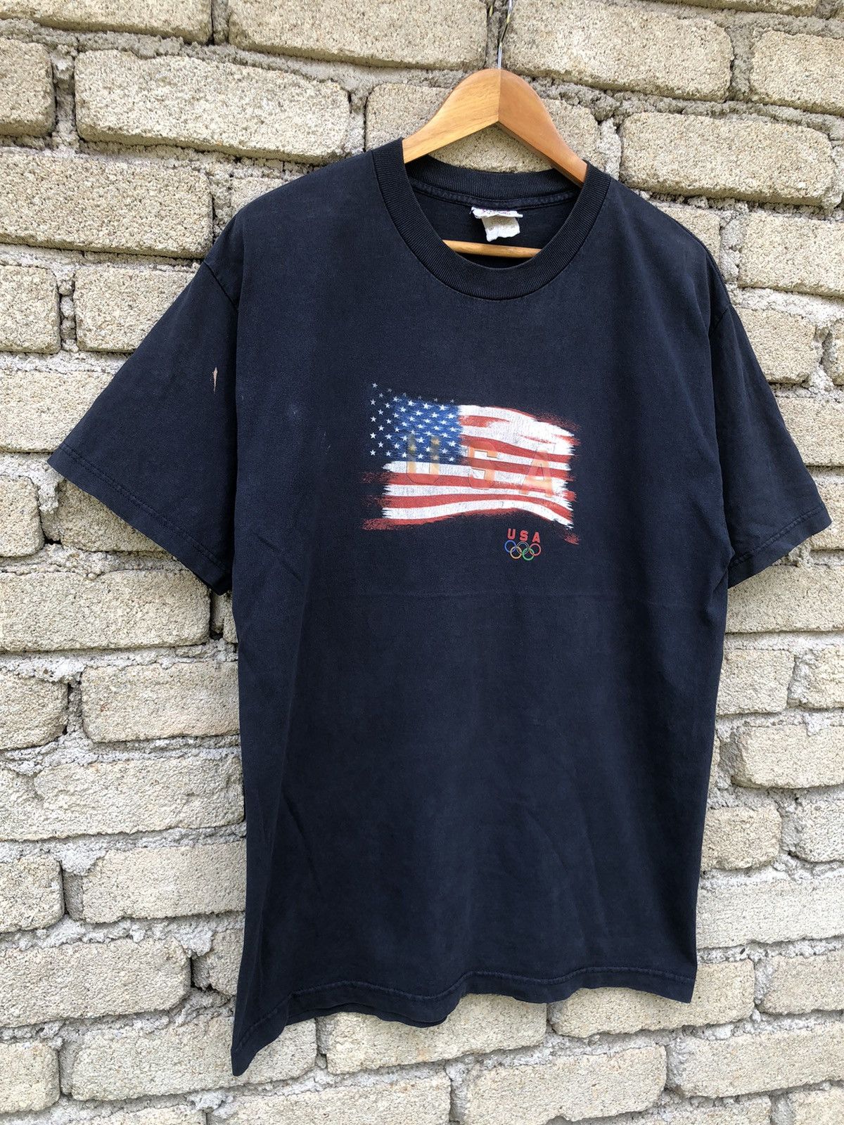 Vintage Vintage Y2K USA Olympic Tshirt Size US L / EU 52-54 / 3 - 3 Thumbnail