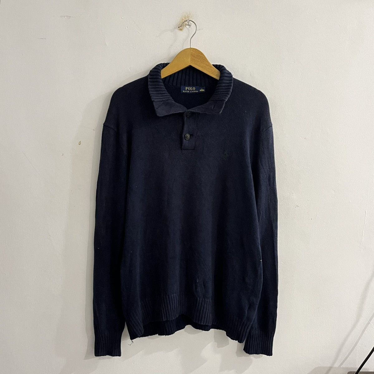 Polo Ralph Lauren Polo Ralph Lauren Halfbutton Knit Sweater Size US L / EU 52-54 / 3 - 1 Thumbnail