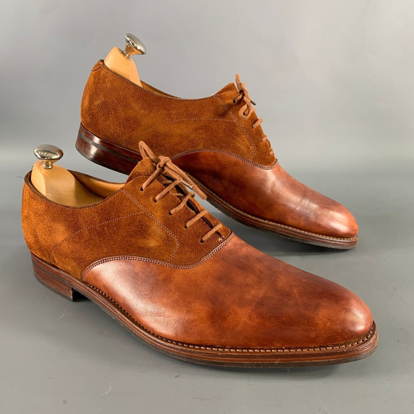 John Lobb JOHN LOBB Size 9 Camel Leather Pointed Toe Lace Up Shoes Size US 9 / EU 42 - 1 Thumbnail