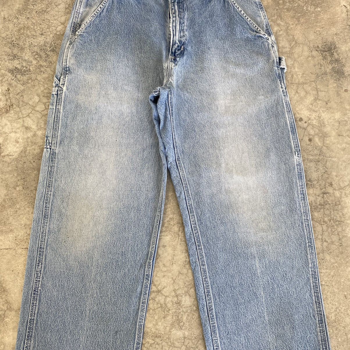 Carhartt Size 31x29 VTG Carhartt Faded Blue Carpenter Denim Jeans Size US 31 - 6 Thumbnail