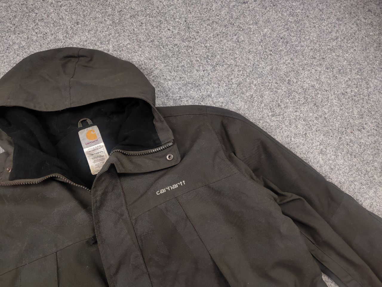 Carhartt Carhartt Vintage camo green reflective Hooded Fleece Jacket Size US M / EU 48-50 / 2 - 4 Thumbnail