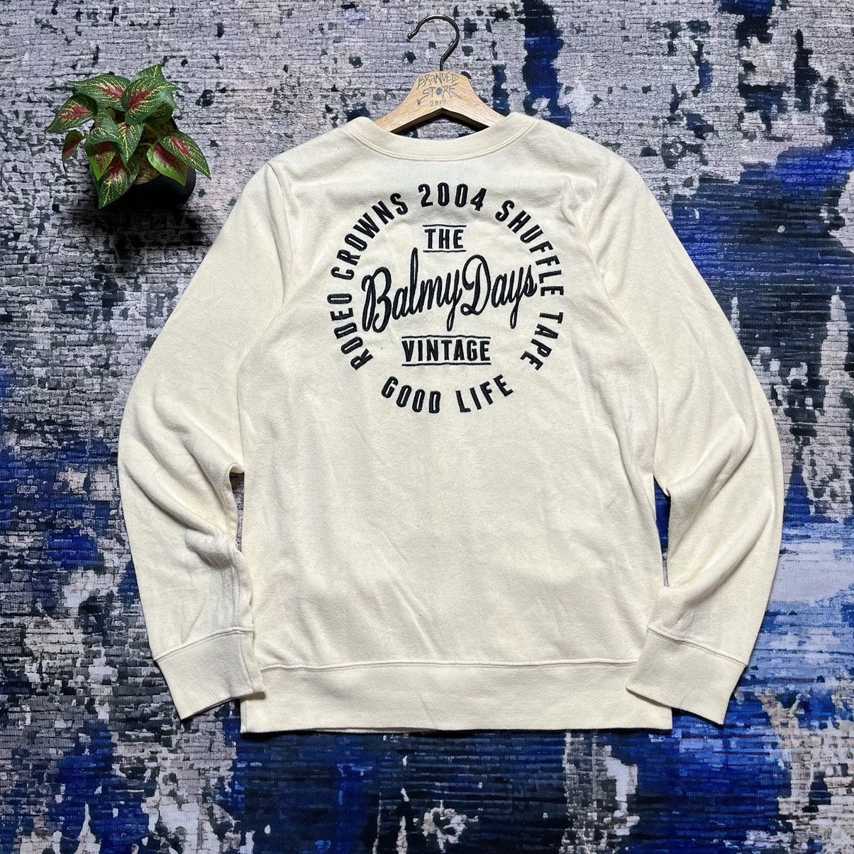 Designer × Japanese Brand ⚡️Rodeo Crown Embroidery Logo Half Button Cardigan Size M / US 6-8 / IT 42-44 - 1 Thumbnail