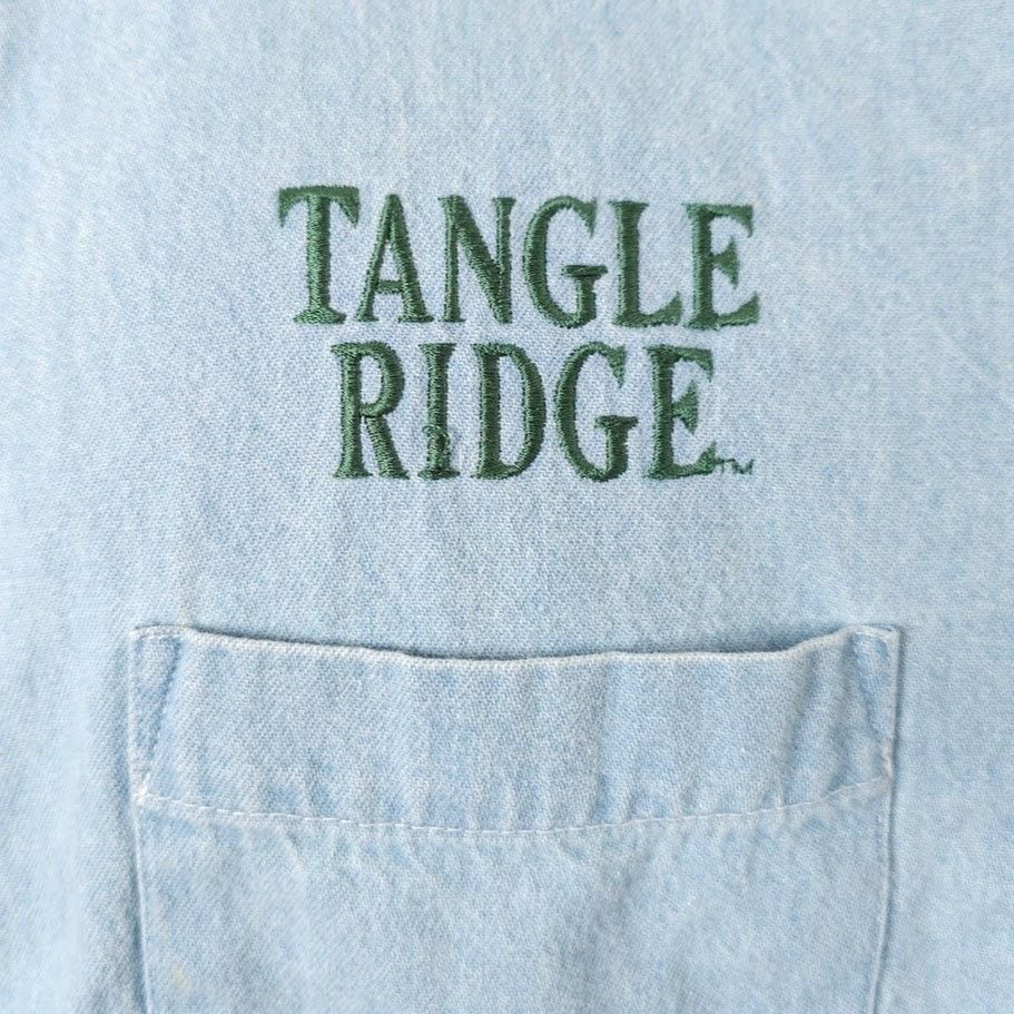Vintage Vintage Tangle Ridge Whiskey Denim Shirt Mens Size 2XL Blue Size US XXL / EU 58 / 5 - 2 Thumbnail