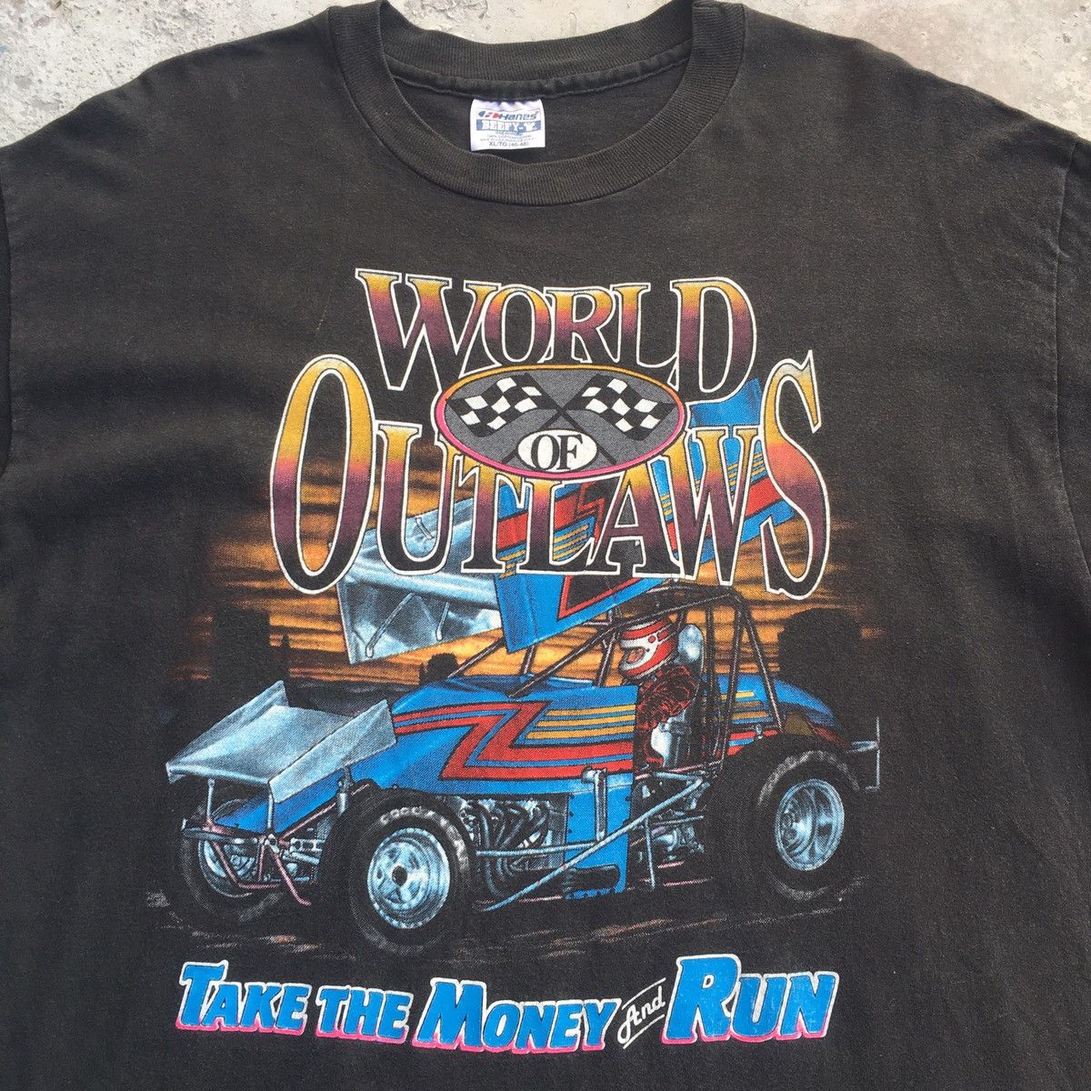 Gear for Sports × Hanes Vintage World Of Outlaws Single Stitch Size US XL / EU 56 / 4 - 6 Thumbnail