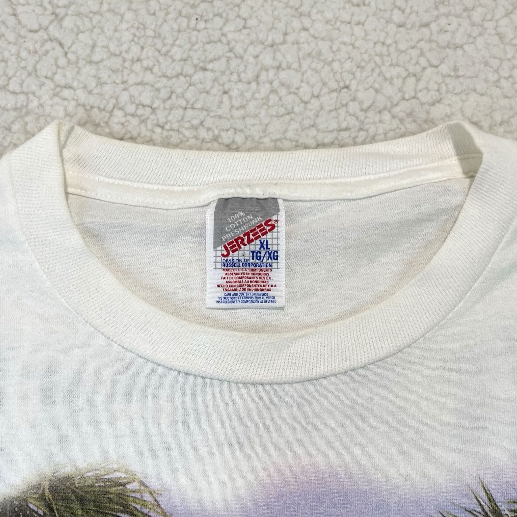 Jerzees VINTAGE 1990s Dancin’ On The Boulevard TShirt XL White JERZEES Unisex Men’s Shirts Baseball? Size US XL / EU 56 / 4 - 5 Thumbnail