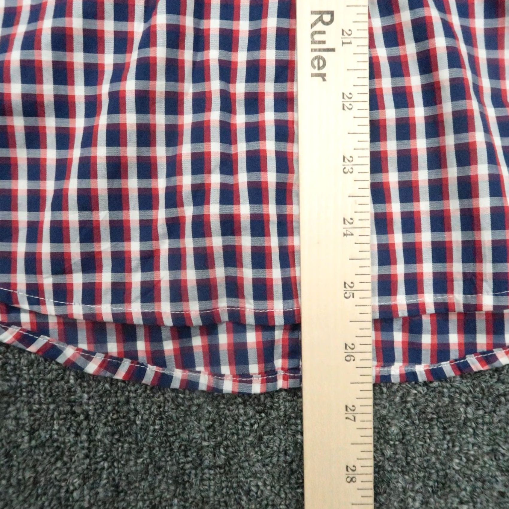 Frank & Eileen Frank & Eileen Shirt Womens Medium Red Plaid Long Sleeve Button-Up Lightweight Italy Size M / US 6-8 / IT 42-44 - 7 Thumbnail