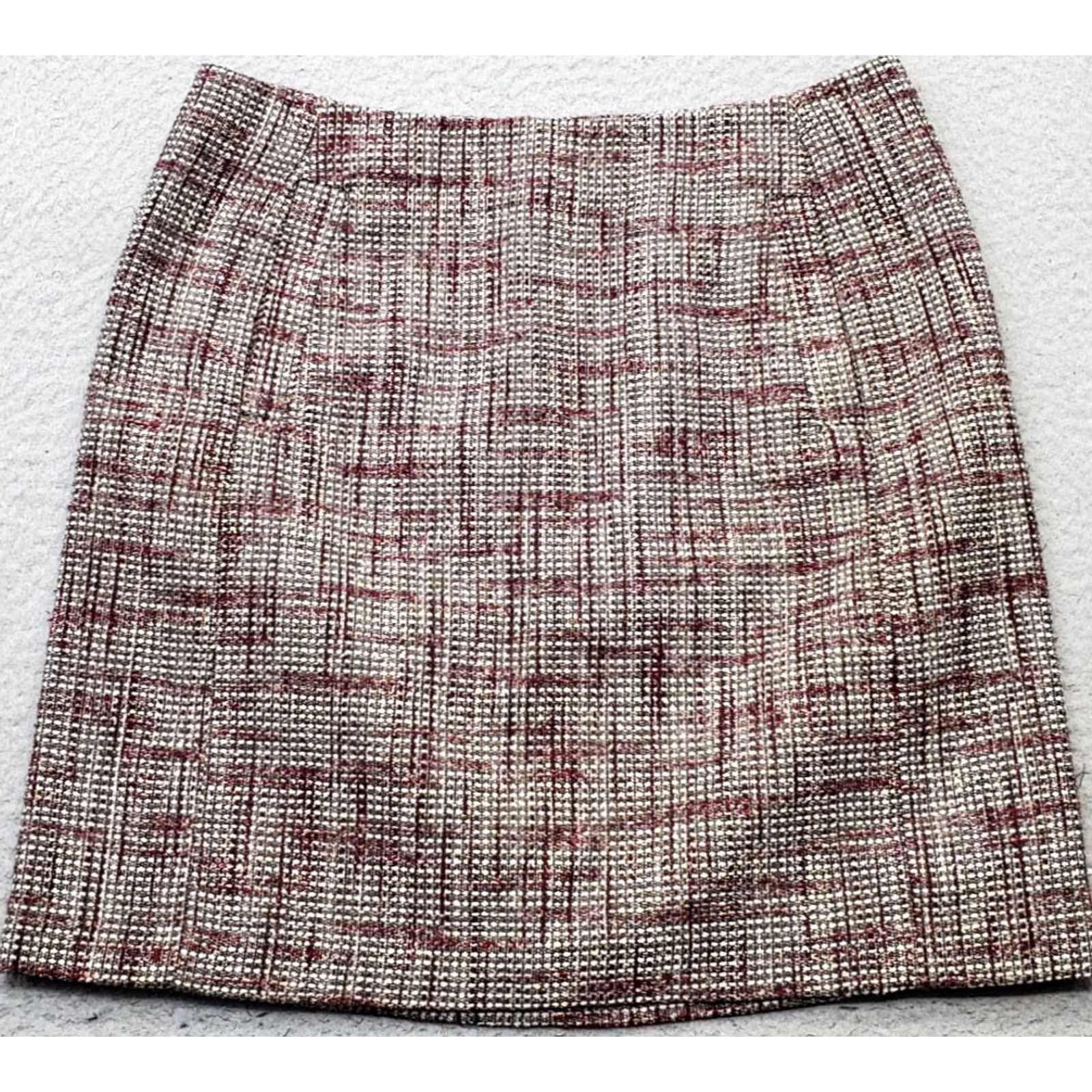 Banana Republic Banana Republic Mini Skirt Womens Size 4 Multicolor Patterned Tweed Lined Pleated Back Zip Womens Size 4 Skirt Short Pre-owned Size 27" / US 4 / IT 40 - 2 Thumbnail