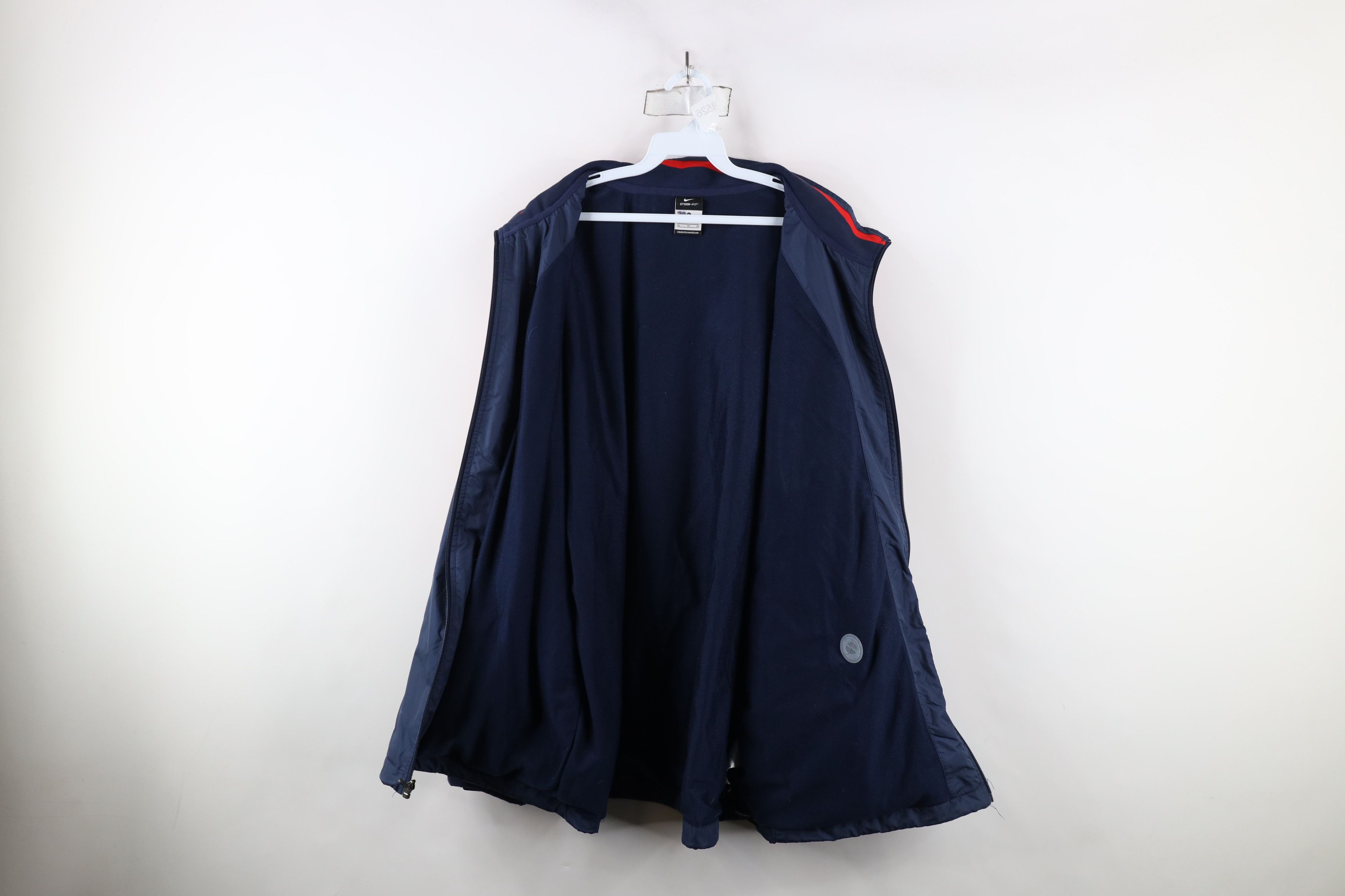 Nike × Vintage Vintage Nike Hockey Fleece Lined Full Zip Jacket Storm Fit Size US XL / EU 56 / 4 - 10 Thumbnail
