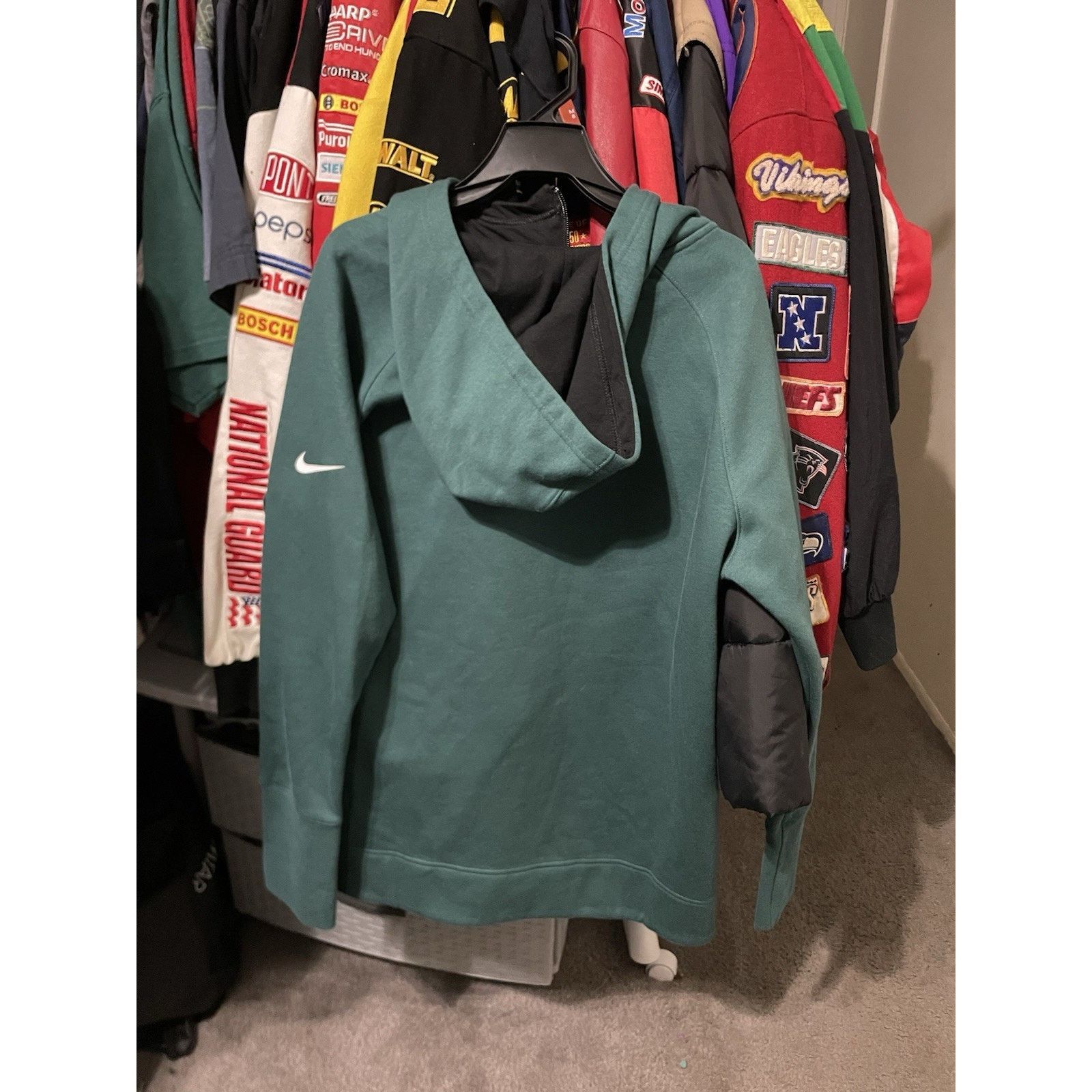 Nike Size Womans L-Philly Eagles Nike TECH Asymmetric Zip Hoodie Size L / US 10 / IT 46 - 2 Thumbnail