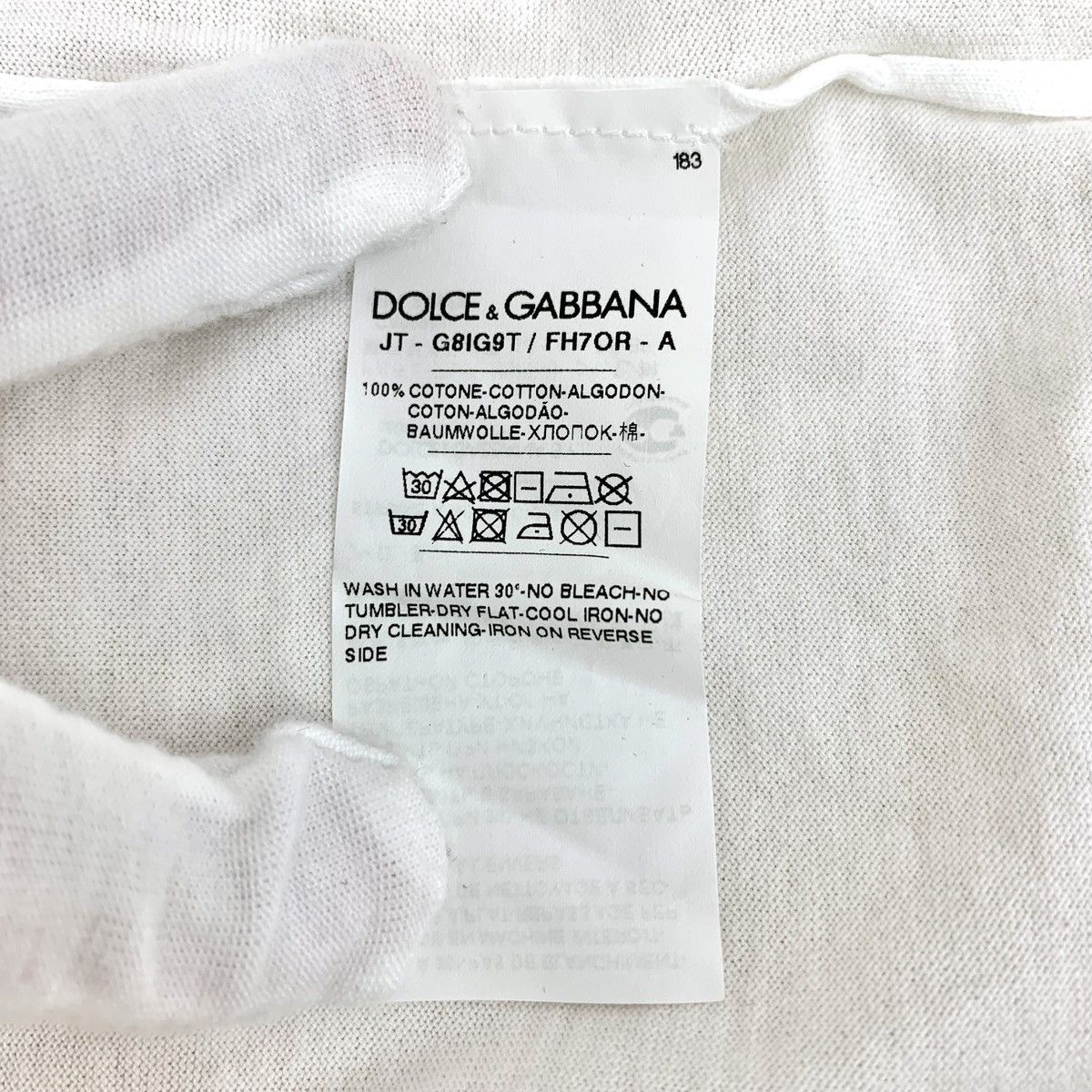 Dolce & Gabbana Dolce & Gabbana Crown Printed Short Sleeve T-shirt K26WX Size US L / EU 52-54 / 3 - 8 Thumbnail